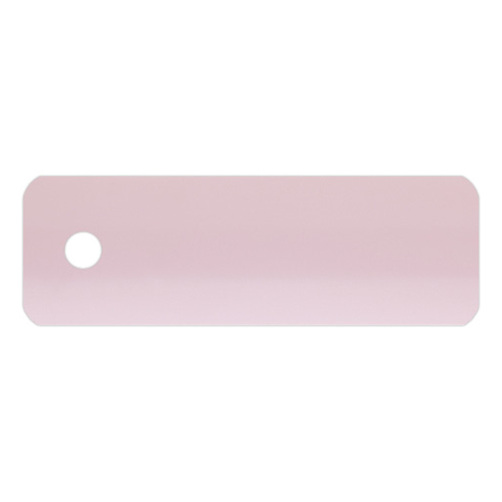 Lamellen-Muster für Aluminium-Jalousie nach Maß | 25 mm / 205 rosa / matt Muster für Aluminium-Jalousie mit Loch zur Befestigung