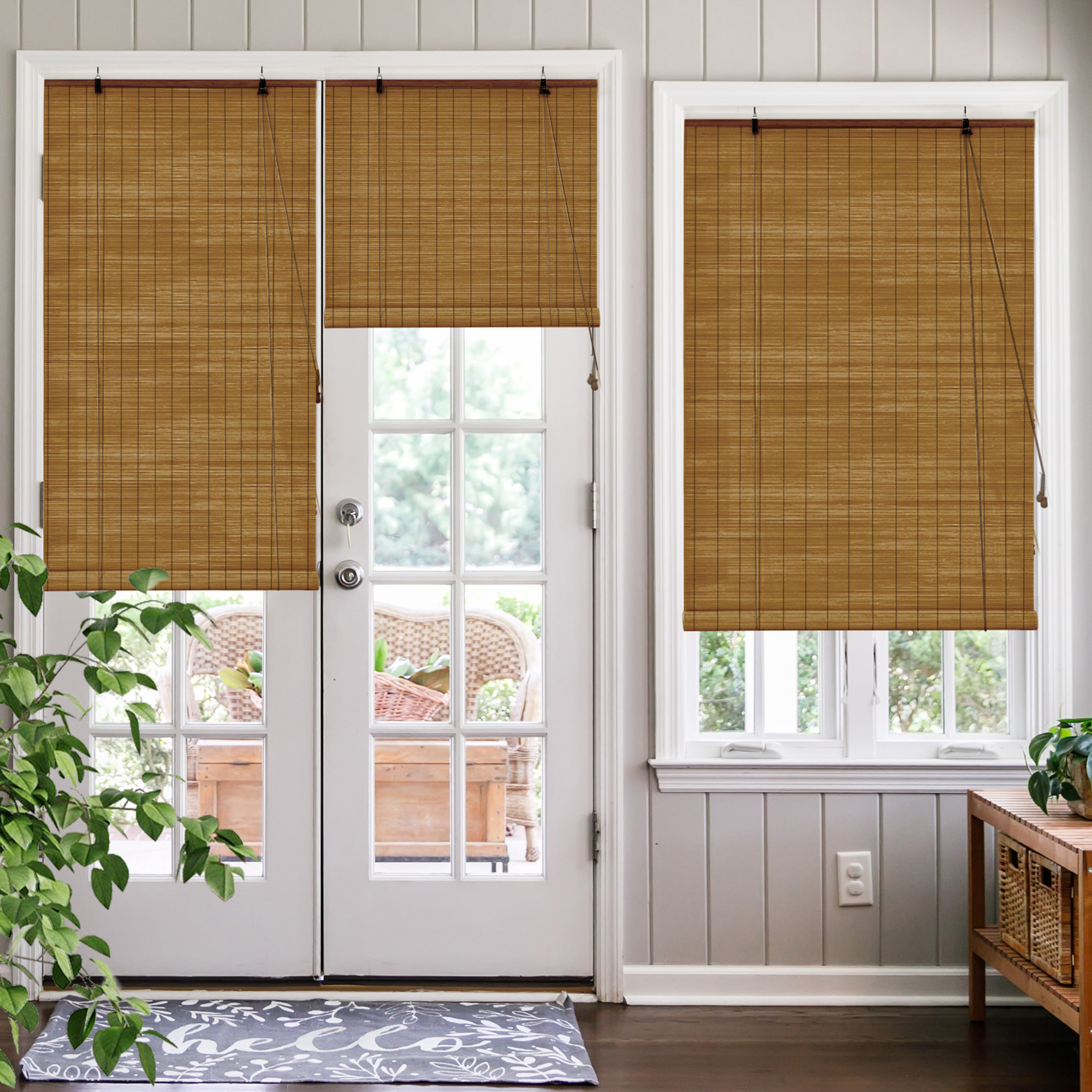 Bambusrollos - Fenster Sichtschutz Rollos aus Bambus