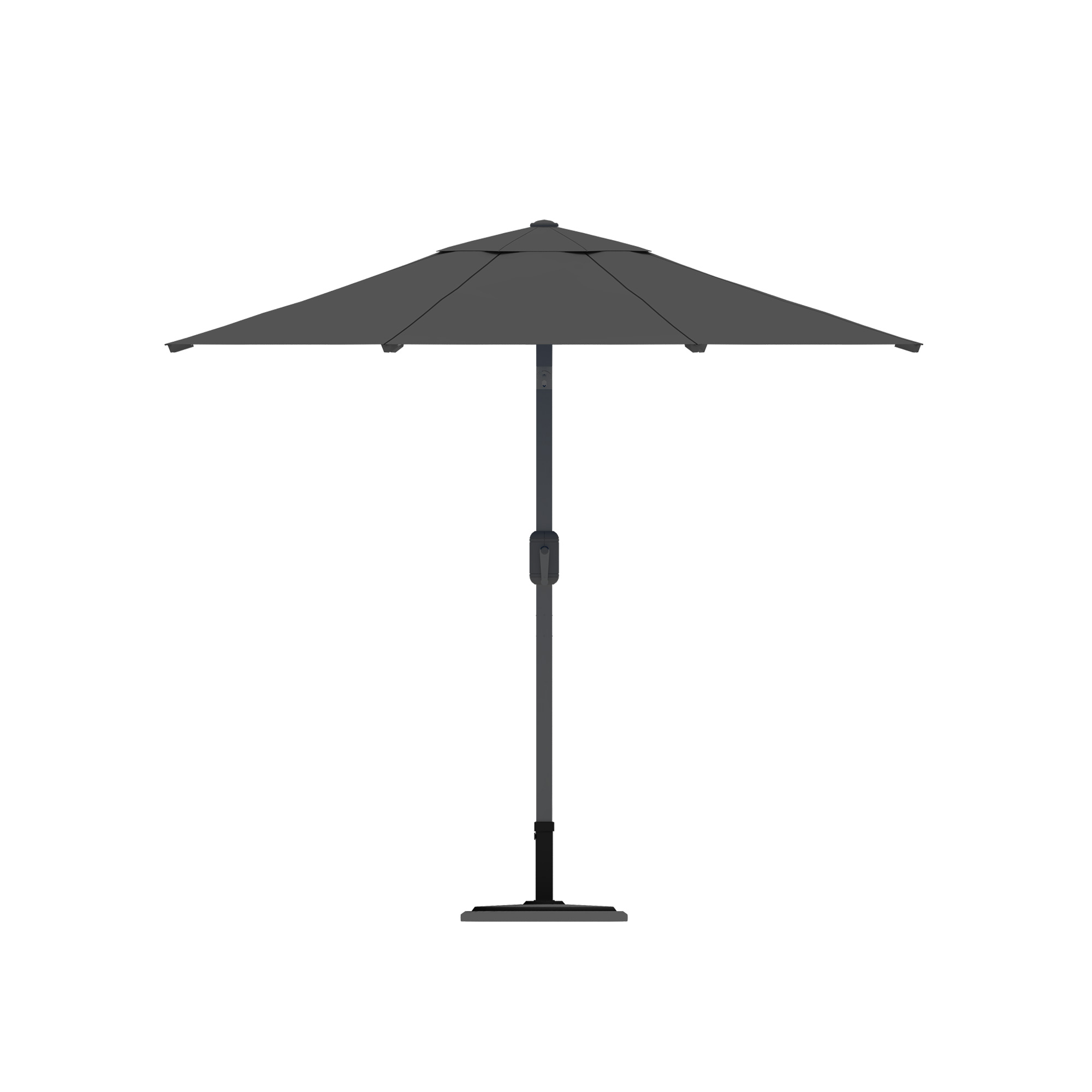 slider_image_f4a54f633c0c4921ac8d695a92722acd Moderner Sonnenschirm mit zentralem Mast und Kurbelmechanismus