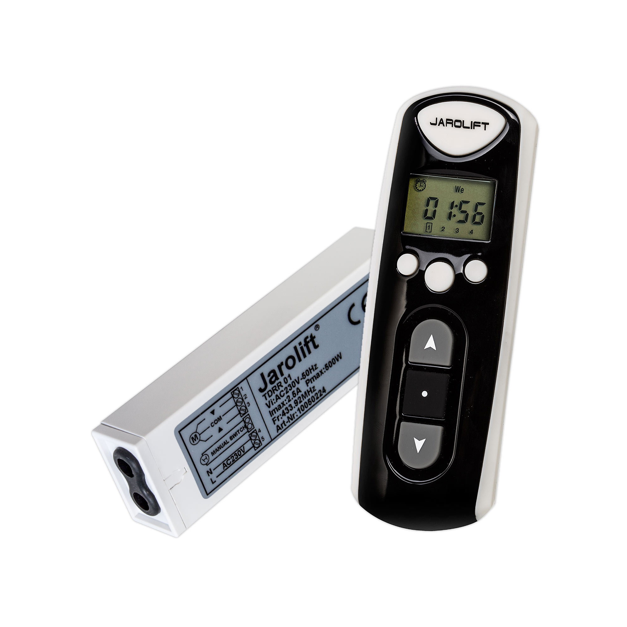 Funk-Zeitschaltuhr mit Fernbedienung und Funkempfänger für Aufputzmontage