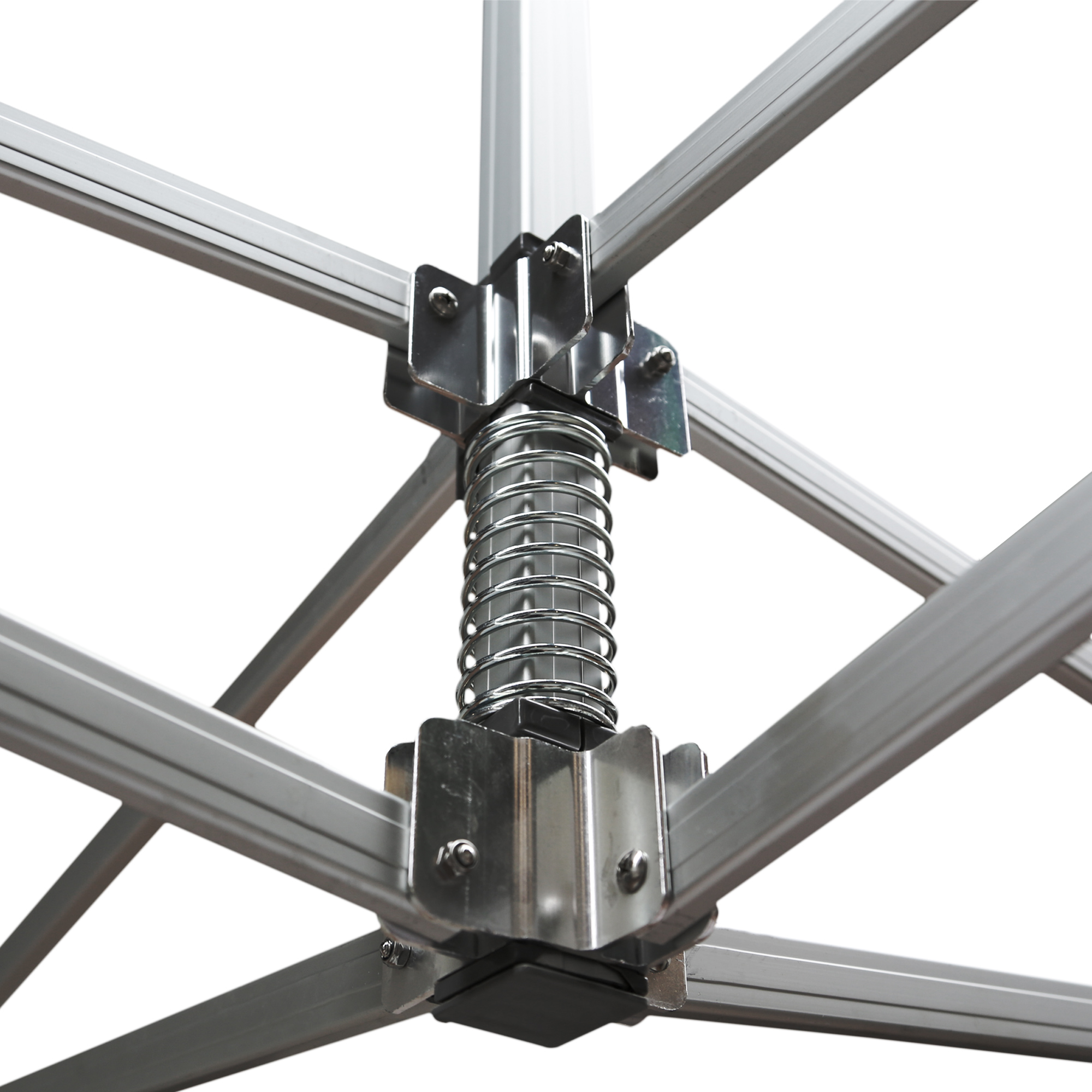 slider_image_91bf54b05e5b42819a2a4ae0862504aa Metallrahmenstruktur eines Faltpavillons mit Federmechanismus