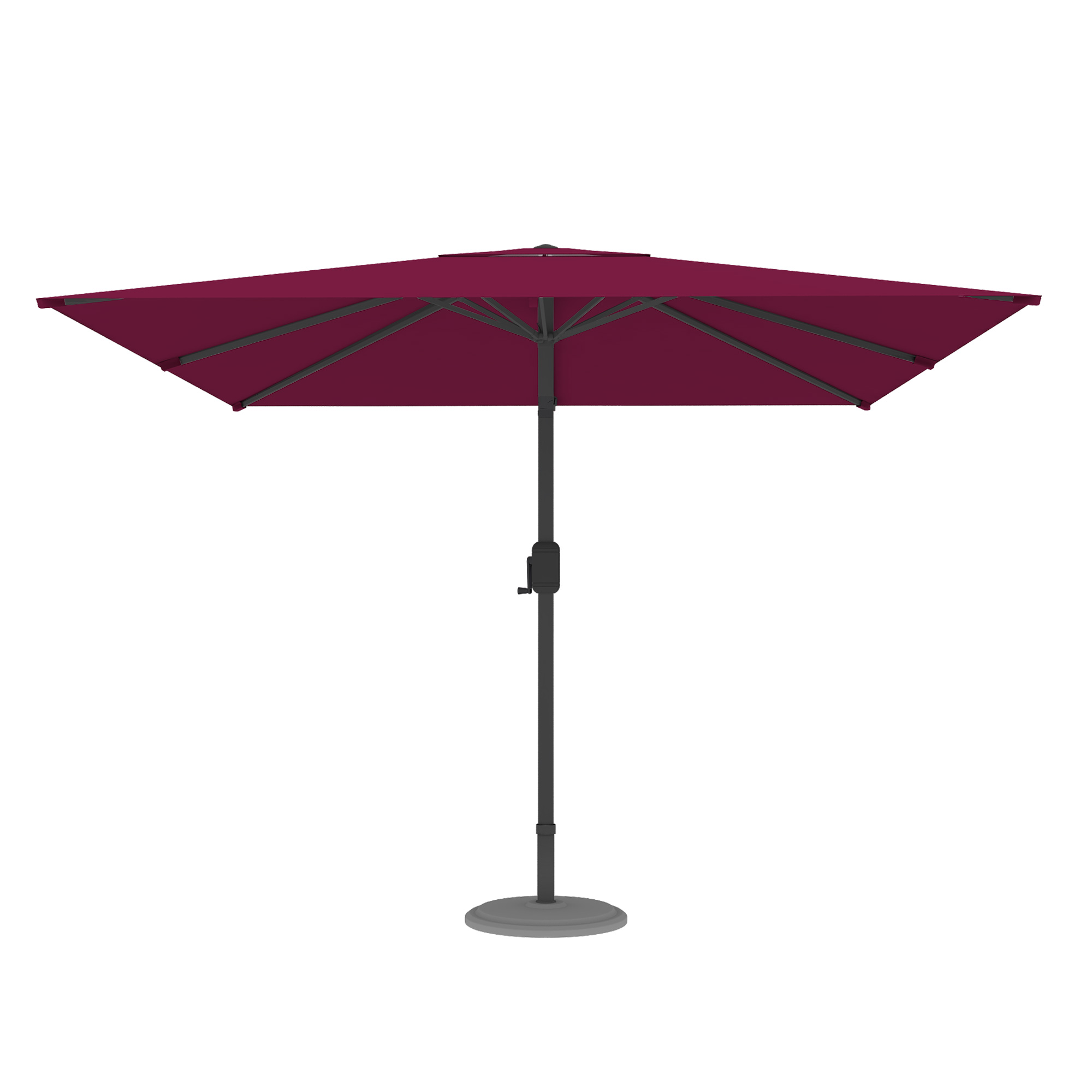 slider_image_b842ed6c16ed4de598dee435c63afd24 Moderner Sonnenschirm mit zentralem Mast und Kurbelmechanismus