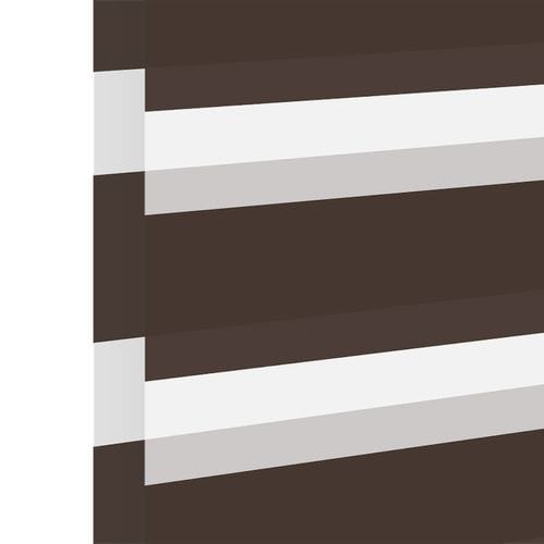 Stoffmuster für Doppelrollo nach Maß | FR-95 braun / lichtdurchlässig / Wien