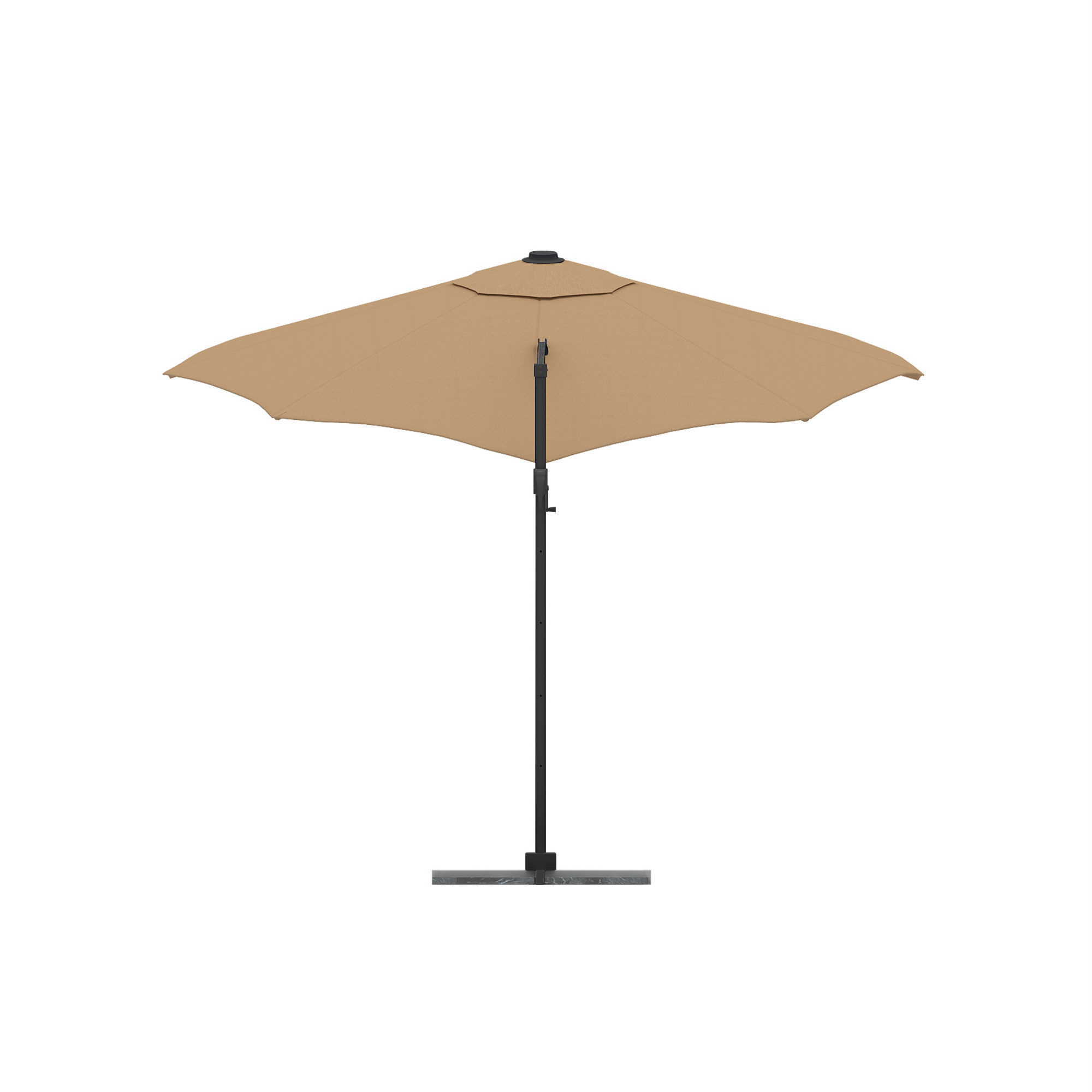 slider_image_f402518c96b447b2b7b89ea78c281a54 Freistehender Ampelschirm mit rechteckigem Schirm und seitlichem Ständer