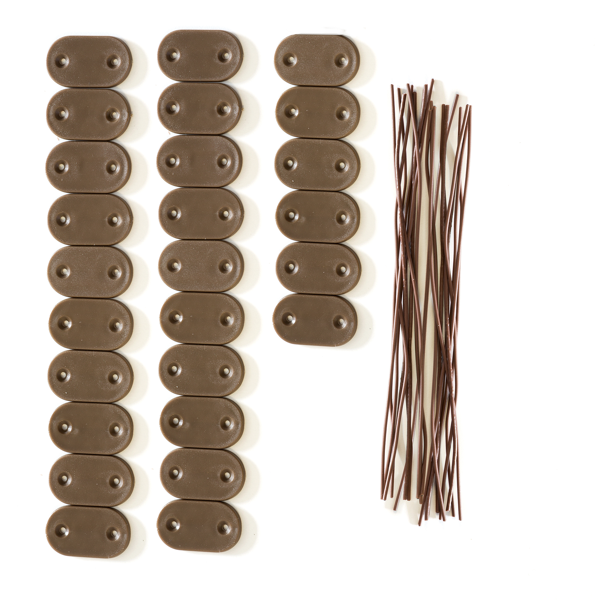 Befestigungskit für Sichtschutzmatten mit Clips und Kabelbindern