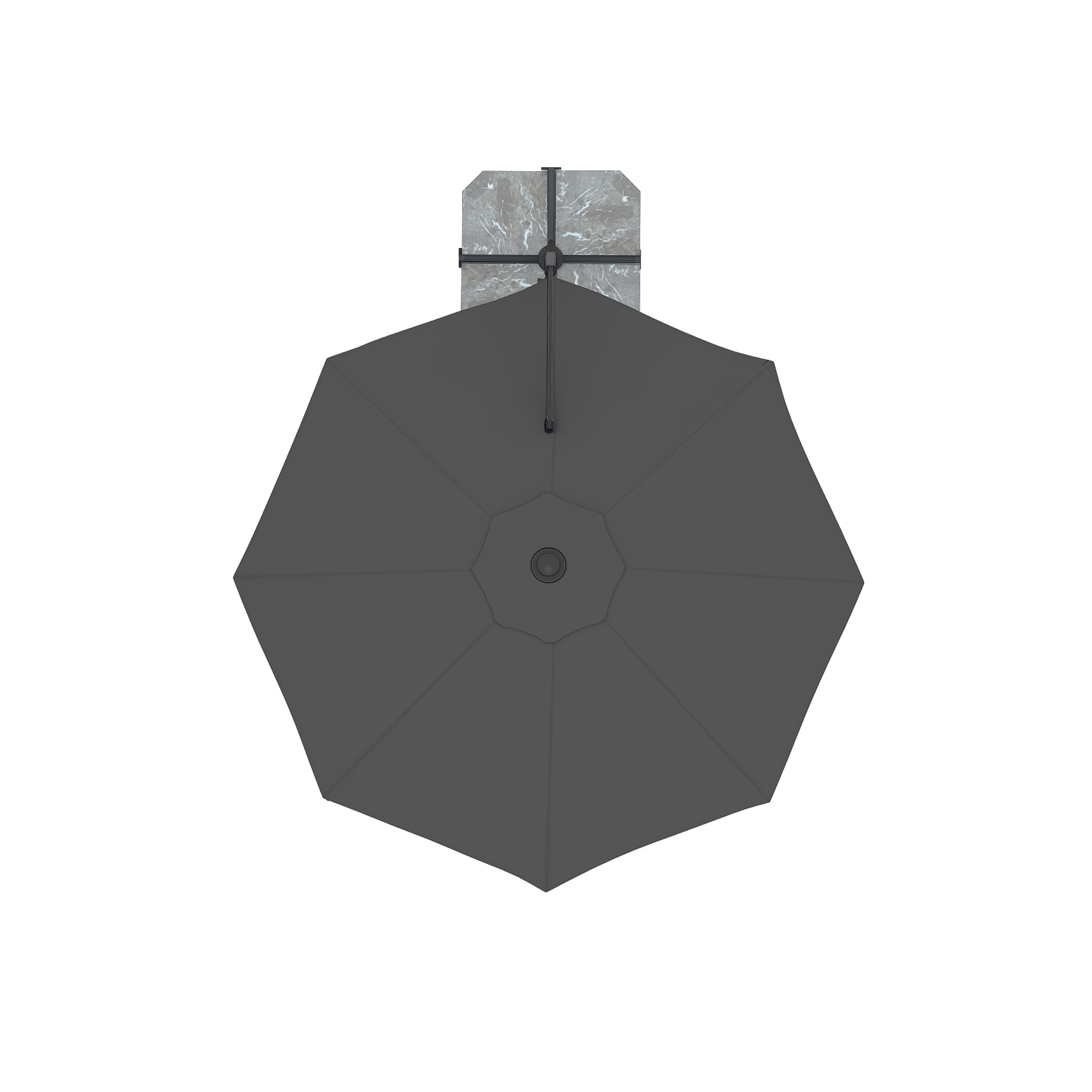 slider_image_3f0c09a584d54b1fb213aa039f96233d Ampelschirm mit zentralem Mast und achteckigem Schirm von oben betrachtet