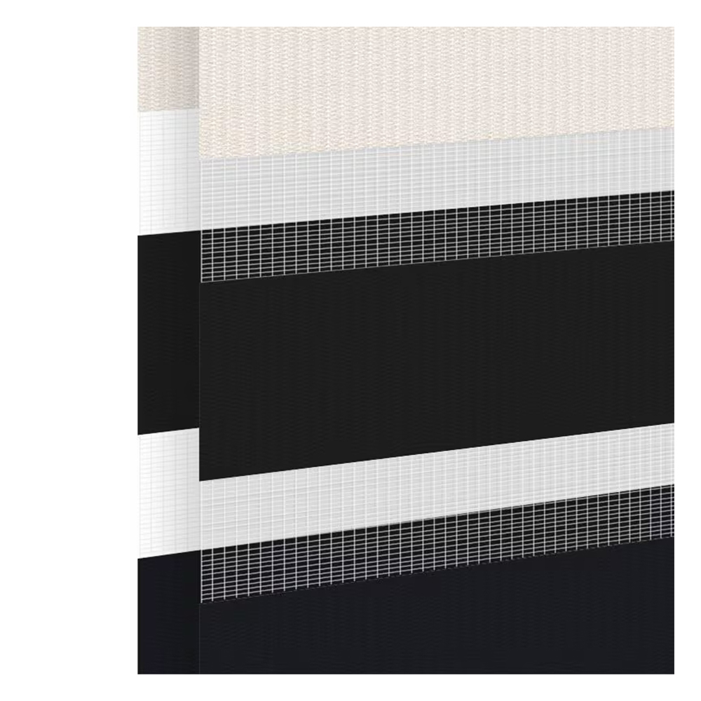 Stoffmuster für Doppelrollo nach Maß | 2 Multi Grau / lichtdurchlässig / München