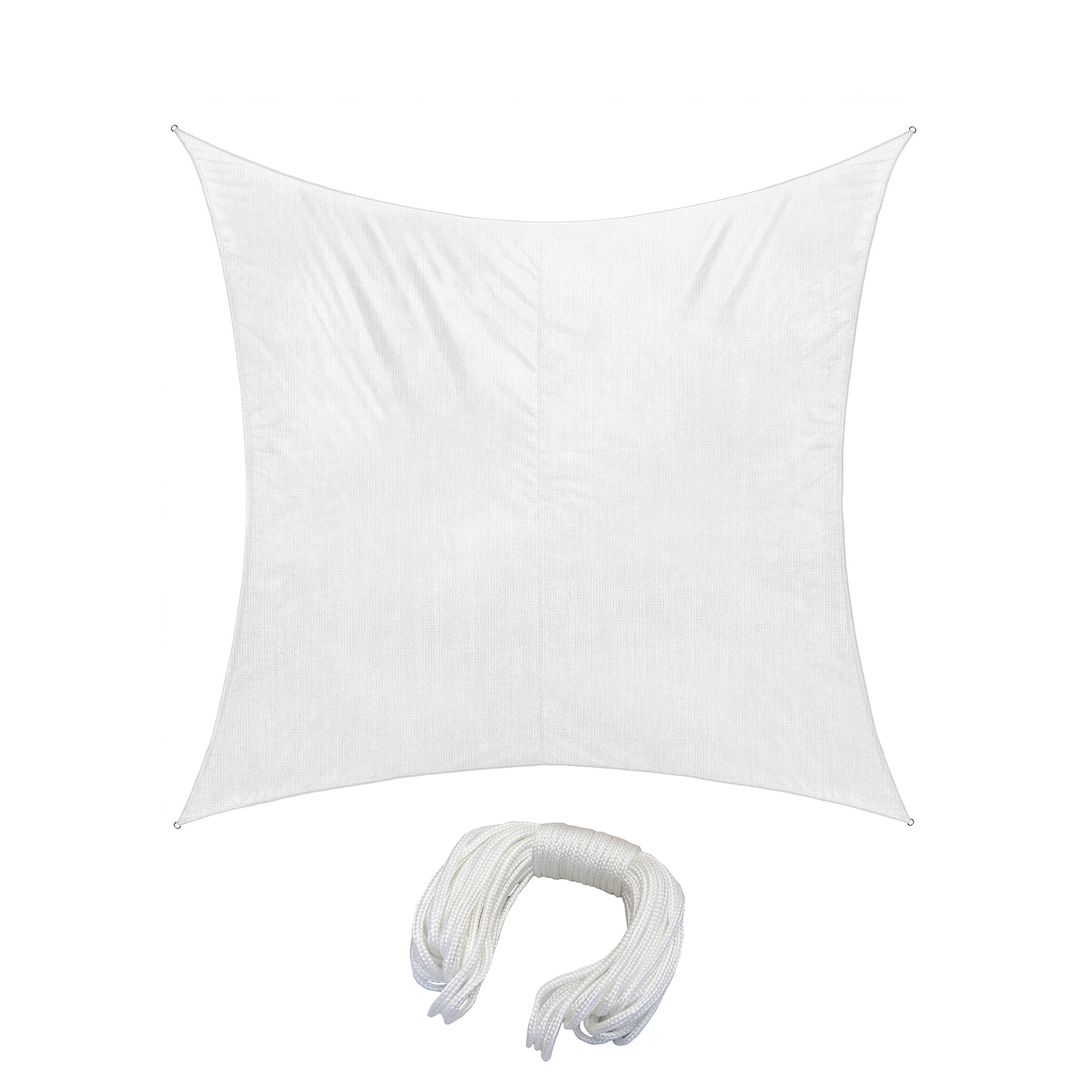 Dreieckiges Sonnensegel aus Polyester mit Seil, wasserabweisend
