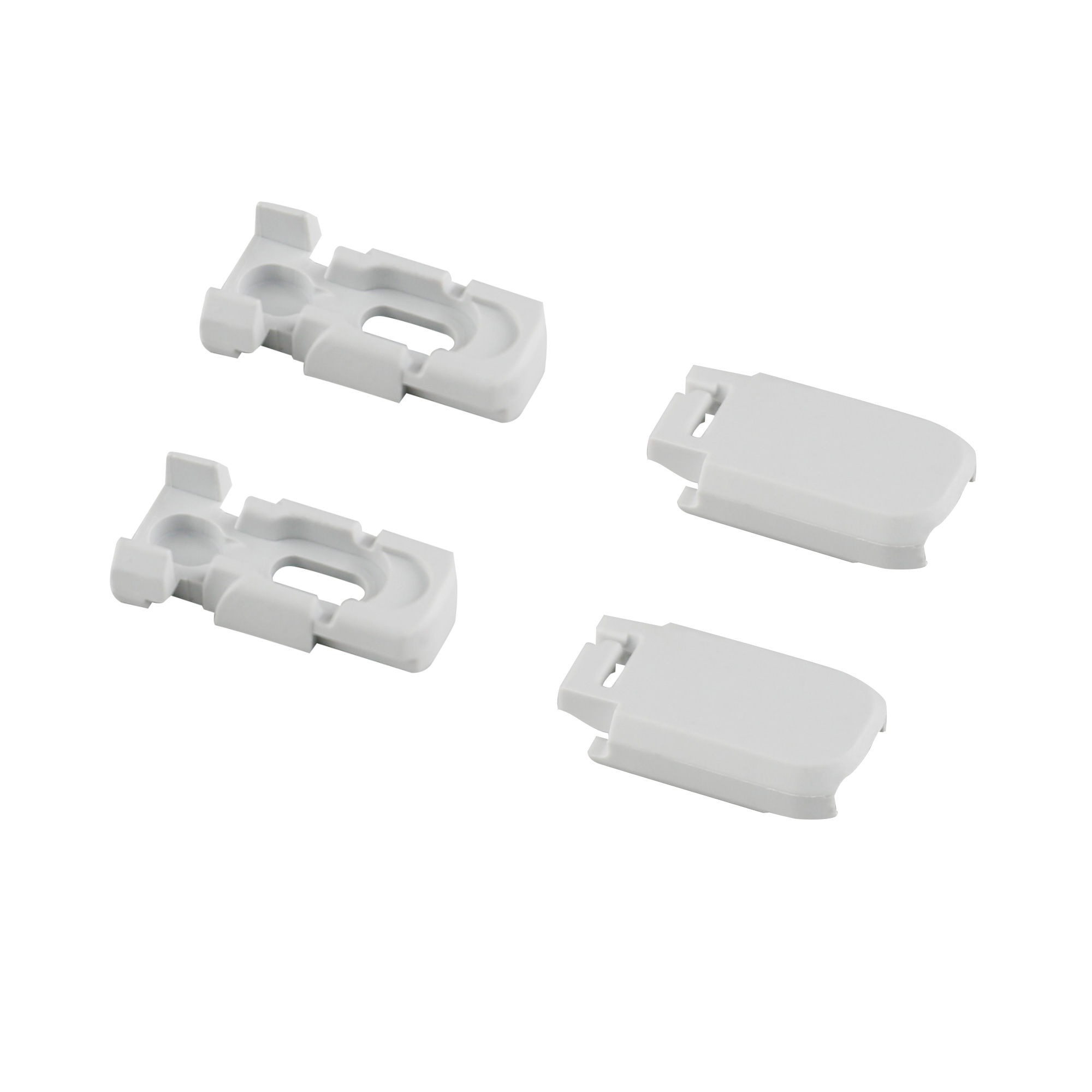 slider_image_ Vier Spannschuhe mit Schrauben, rechteckige Form, zur Befestigung von Bauteilen