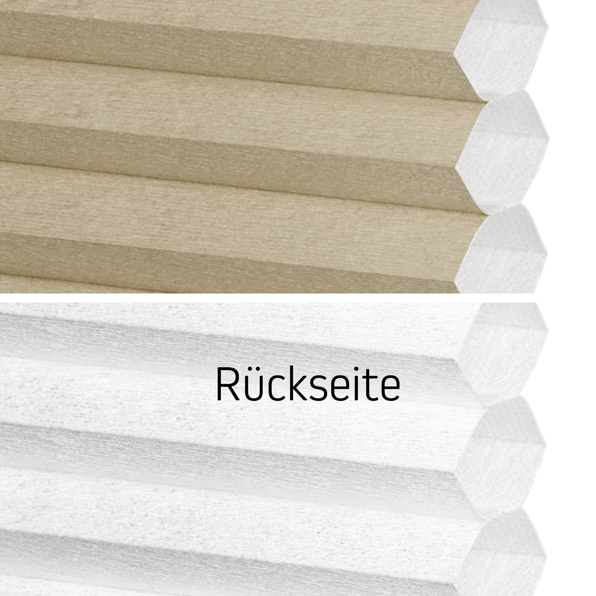Stoffmuster für Plissee nach Maß | 60102 beige, lichtdurchlässig, Sistra B1