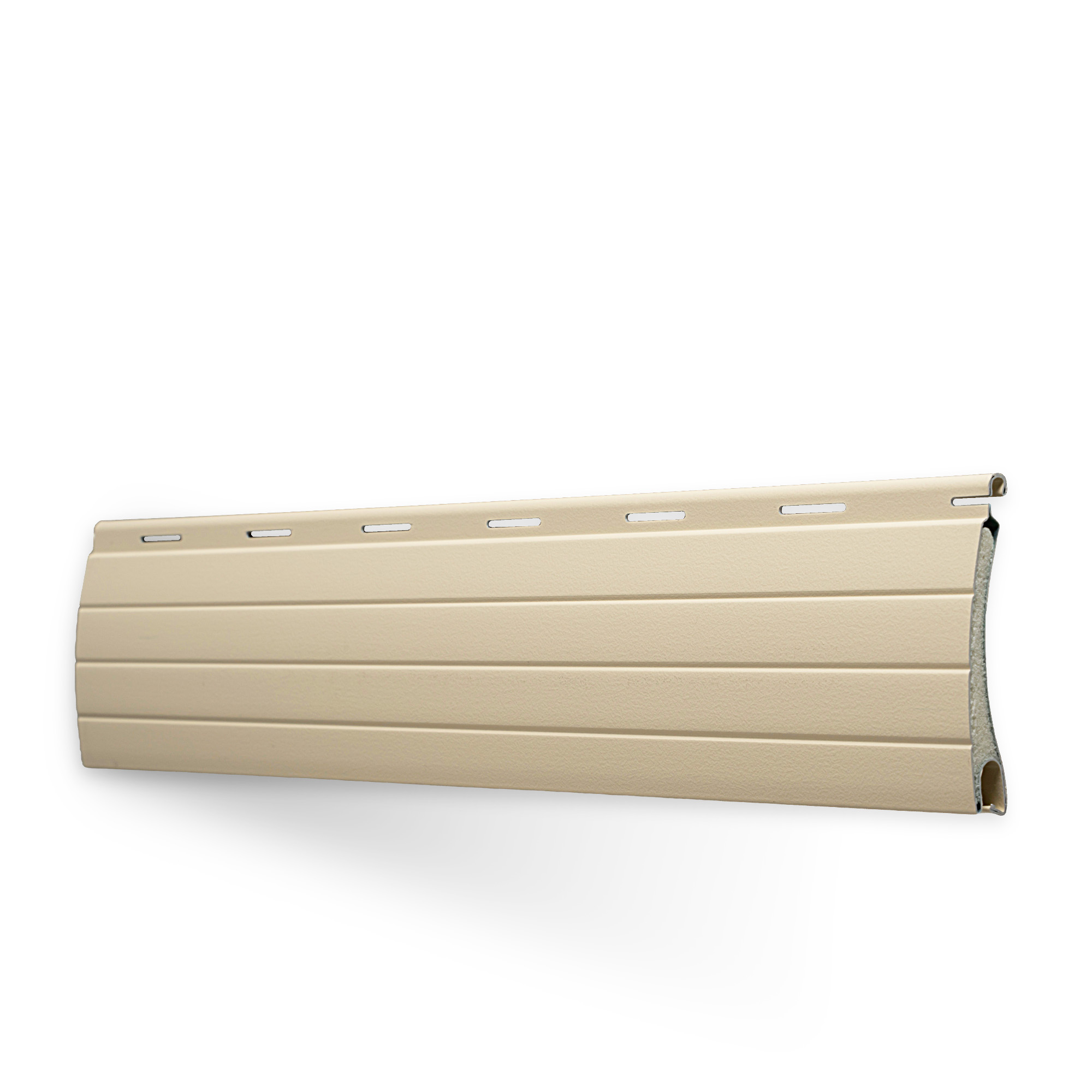 Lamellen-Muster für Rollladenpanzer nach Maß | Aluminium / PA37 / 16 hellelfenbein