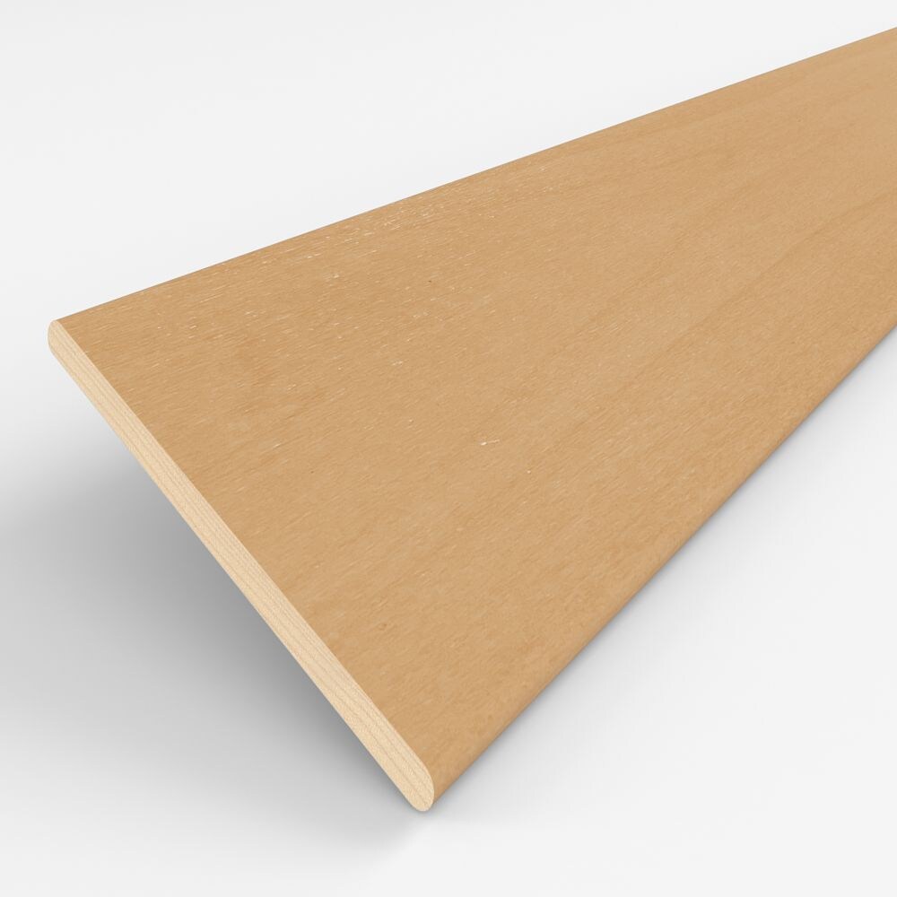 Lamellen-Muster für maßgefertigte Holz-Jalousie, zeigt Struktur und Aufbau der Lamelle