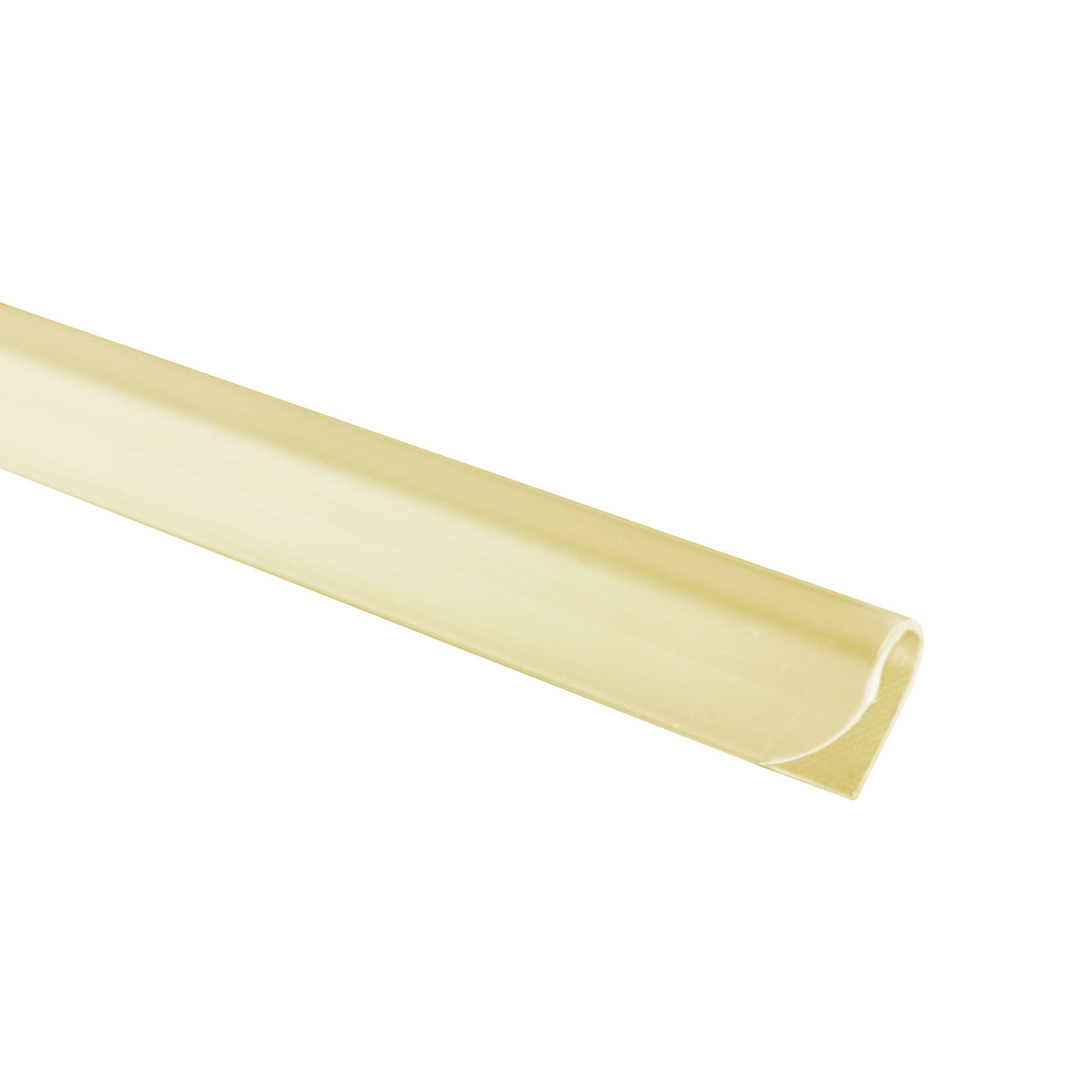 Befestigungsclip für PVC Sichtschutzstreifen in gebogener Form zur Montage