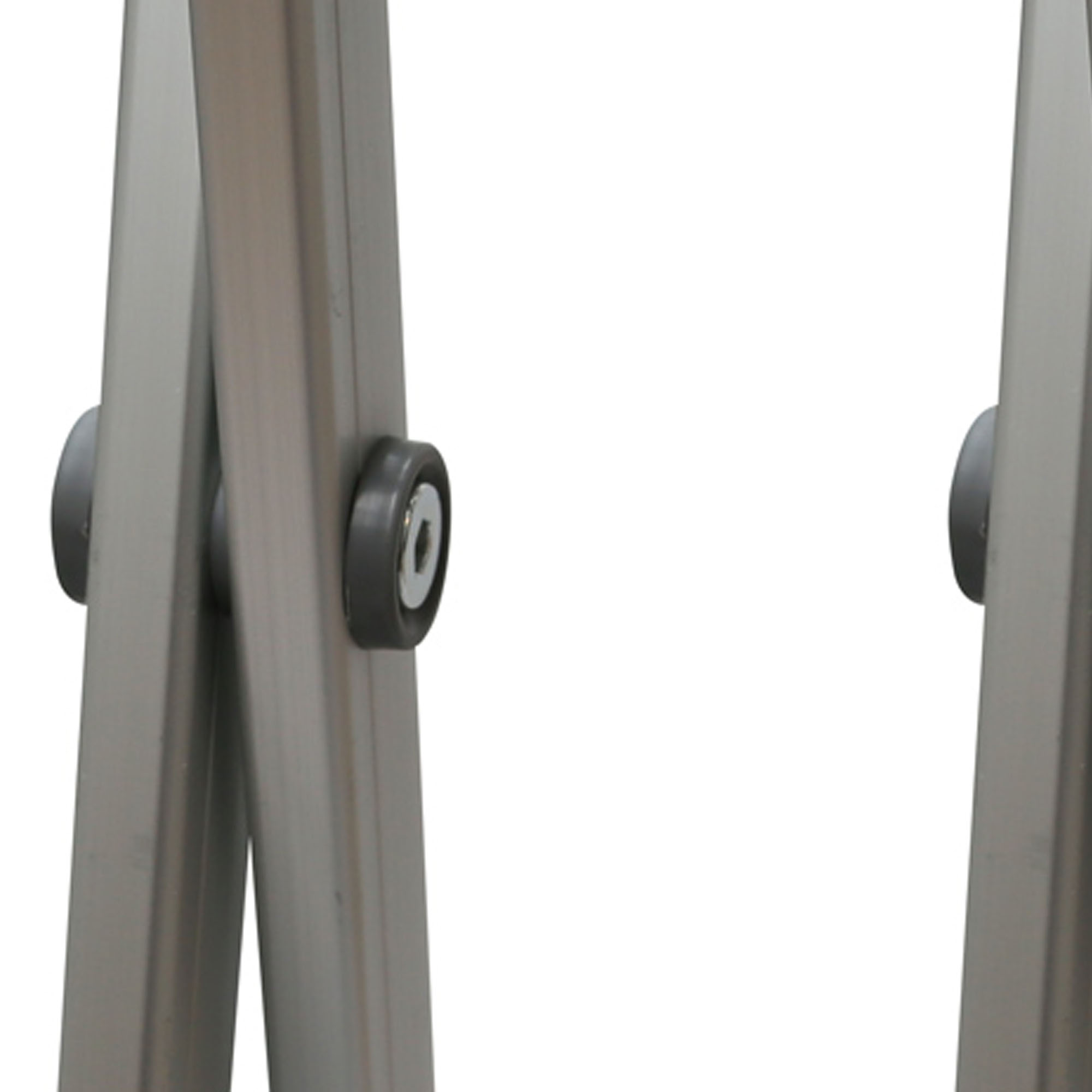 Gestellstruktur eines Faltpavillons mit Verbindungselementen und Stützstreben