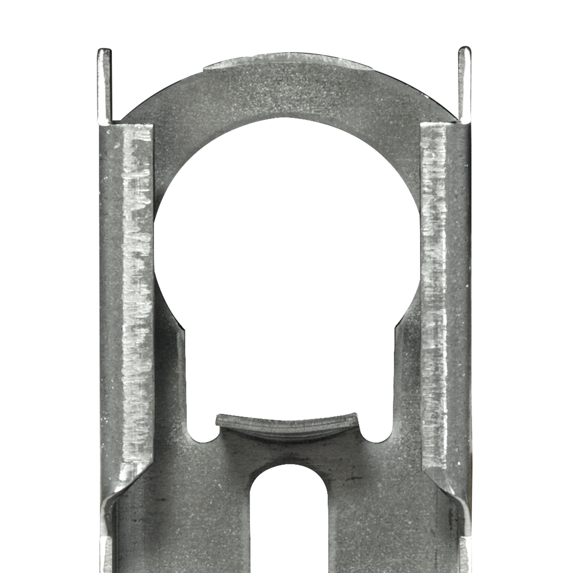 Rollladen Fertigkastenlager für 40 mm Kugellager, Metallstruktur mit kreisförmiger Öffnung