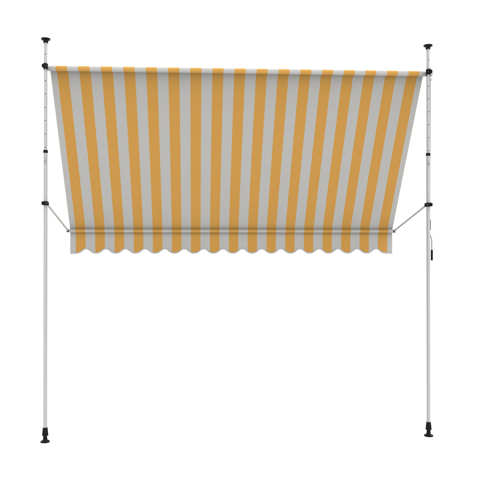 slider_image_01928abdc61b76e18d109089045376a7 Klemmmarkise für Balkon mit verstellbaren Stangen und schützendem Tuch