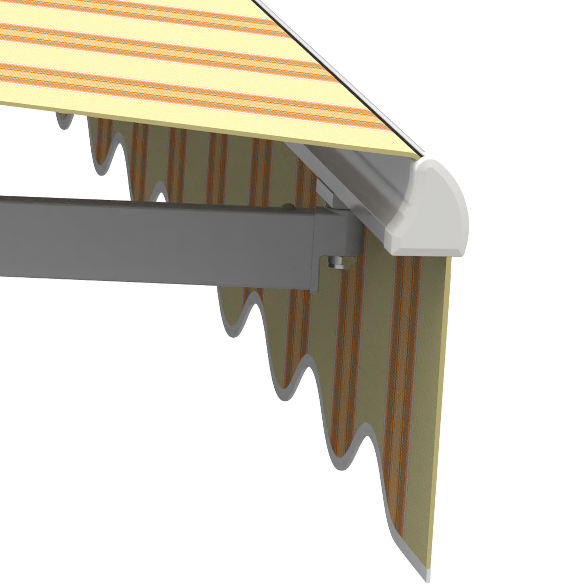 slider_image_01928fcbfe257c8ab1ac4f4656677be7 Gelenkarmmarkise Basic 2000 mit gestreiftem Tuch und stabiler Halterung