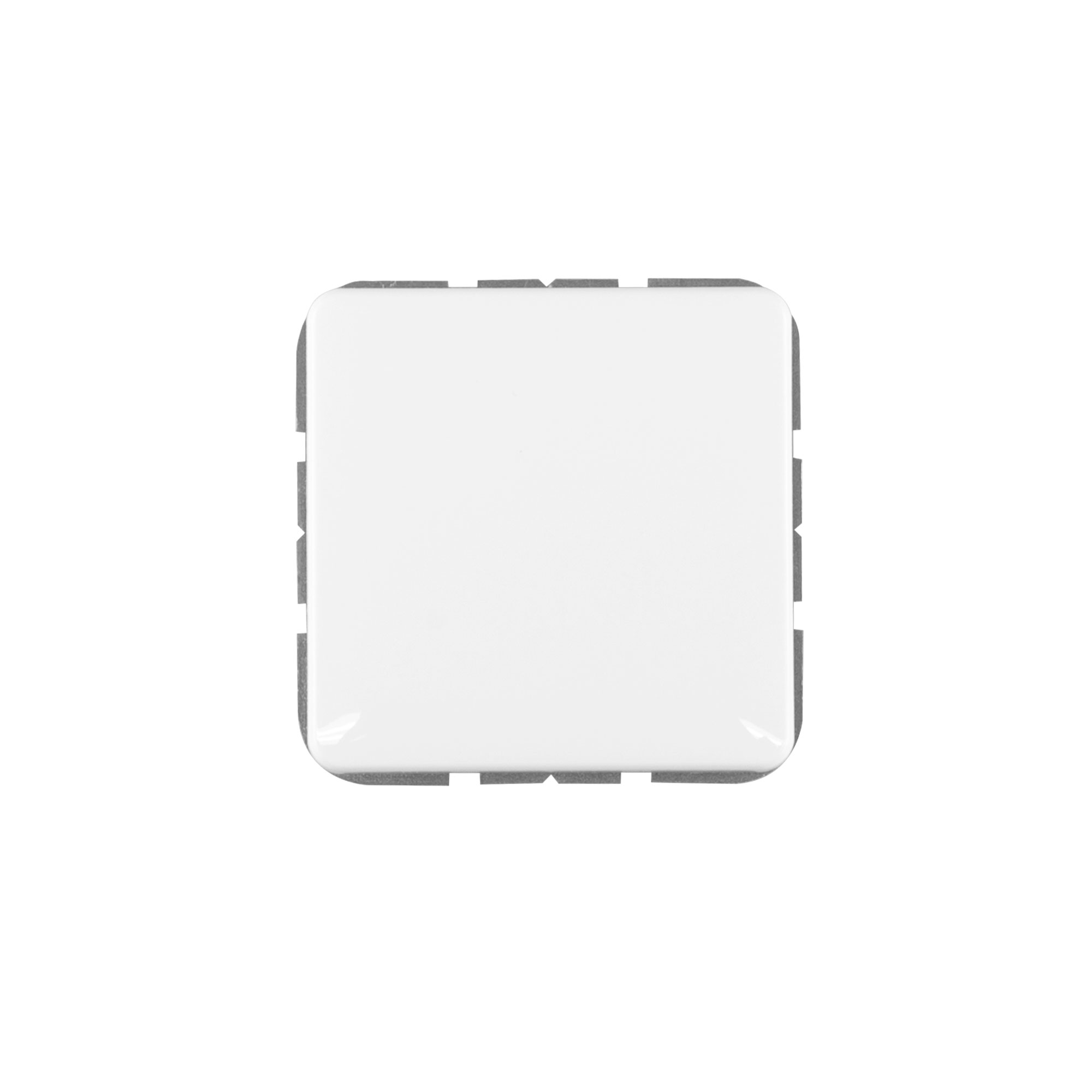 Quadratischer Taster mit Schließfunktion, schlichtes Design, geeignet für CD 500 Serie