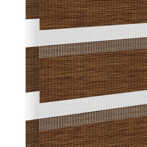 Stoffmuster für Doppelrollo nach Maß | BH-15 walnuss / lichtdurchlässig / Graz