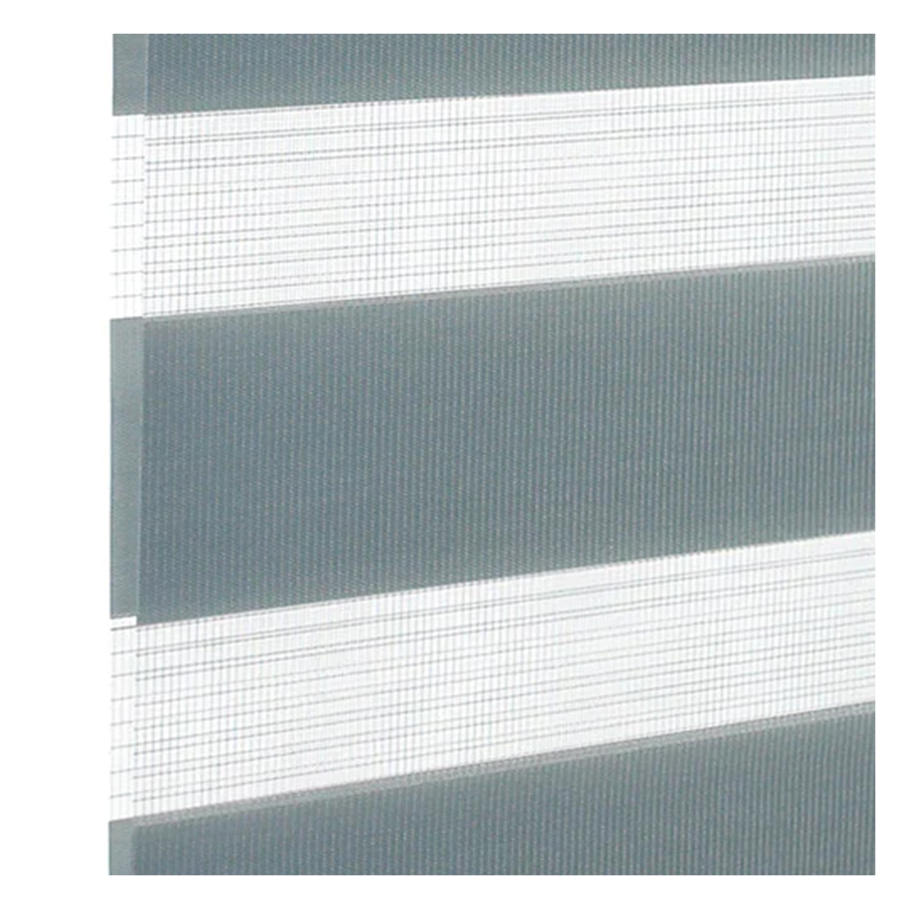 Stoffmuster für Doppelrollo nach Maß | BH23 aschgrau / lichtdurchlässig / London