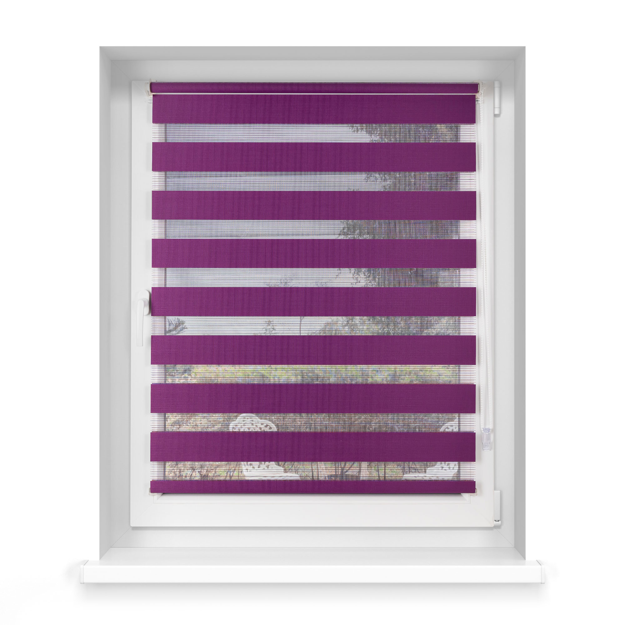 slider_image_64ffd1becef54ee0ac5fd8ab87ff2040 Klemmfix Doppelrollo an einem Fenster mit verstellbaren Streifen zur Lichtregulierung