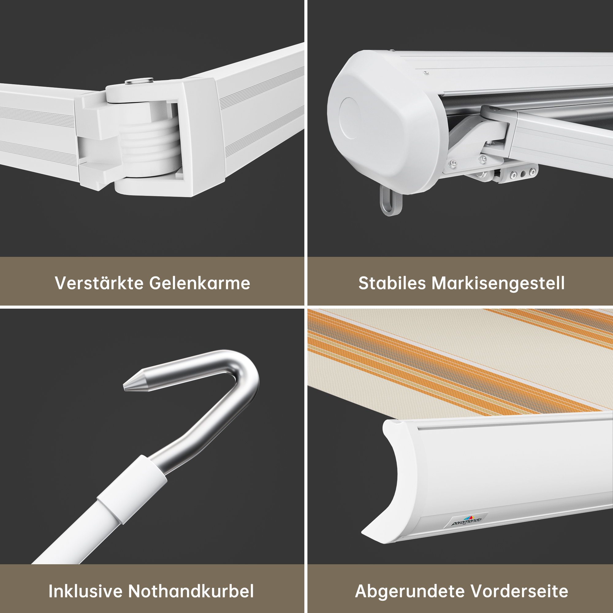 slider_image_01929052ea0c74778733bc744b0e140f Kassettenmarkise Curve 2000 mit verstärkten Gelenkarmen und abgerundeter Vorderseite