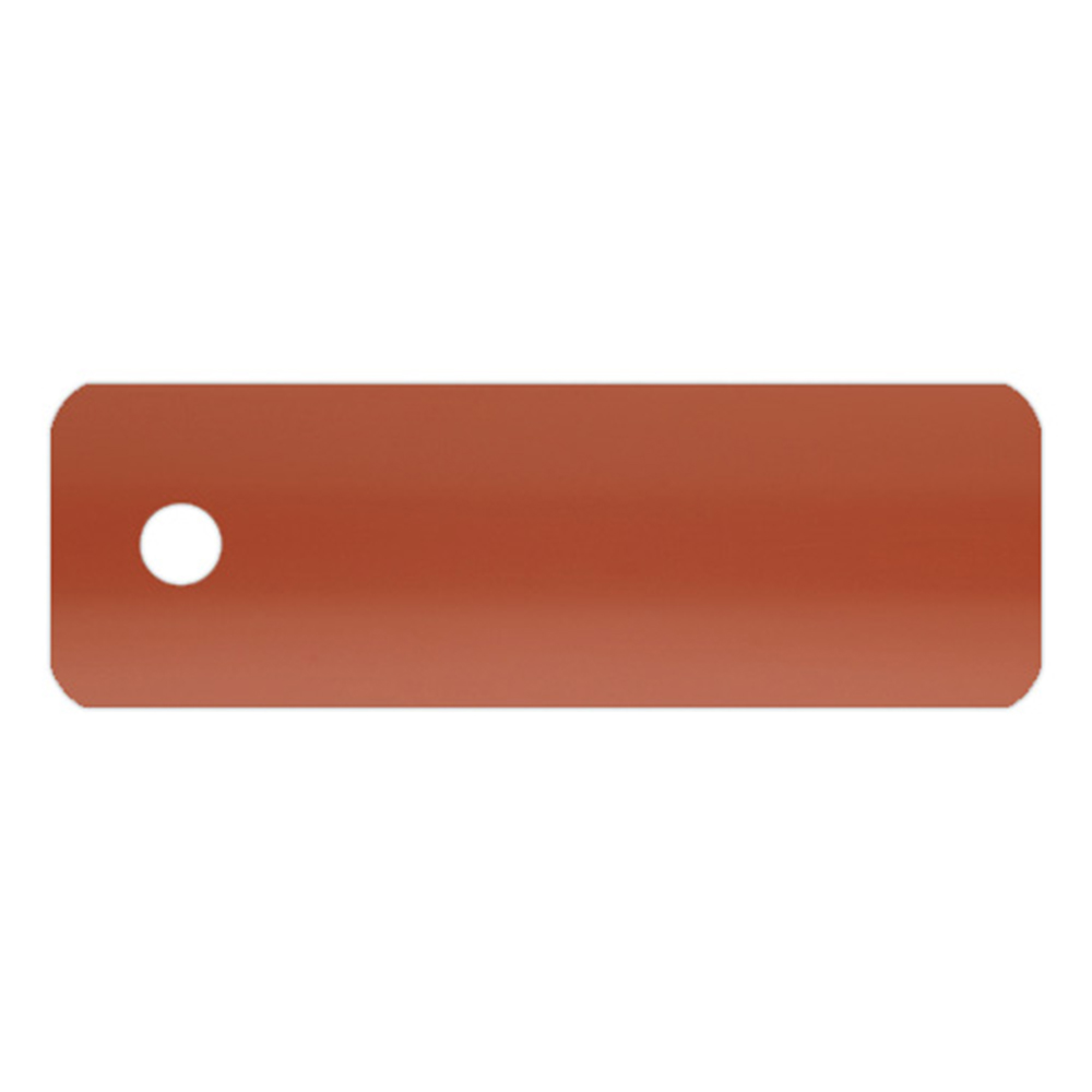 Lamellen-Muster für Aluminium-Jalousie nach Maß | 25 mm / 186 orange / matt Muster für Aluminium-Jalousie mit Loch zur Befestigung