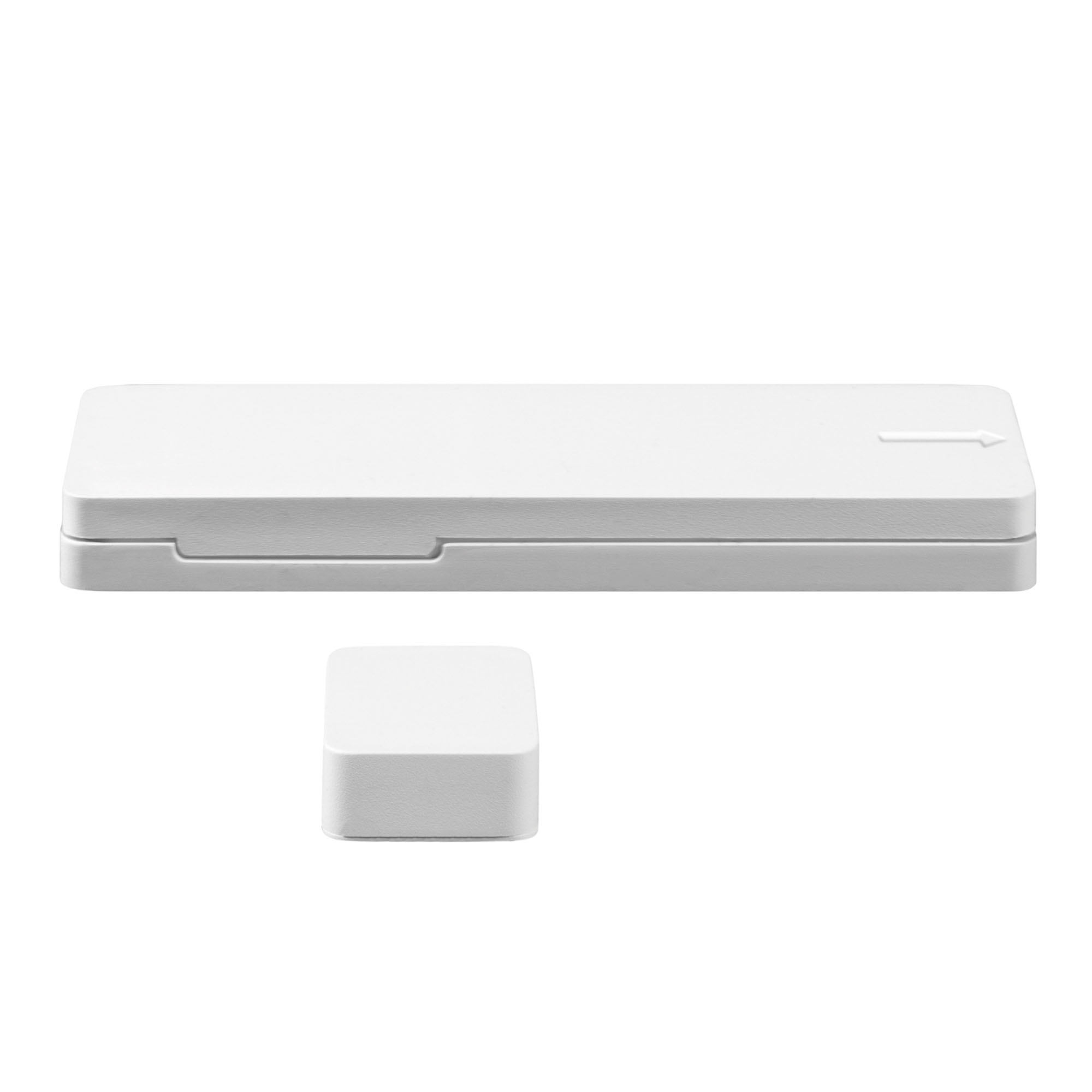 Smart Tür- und Fensterkontakt mit zwei rechteckigen Komponenten zur Überwachung von Öffnungen