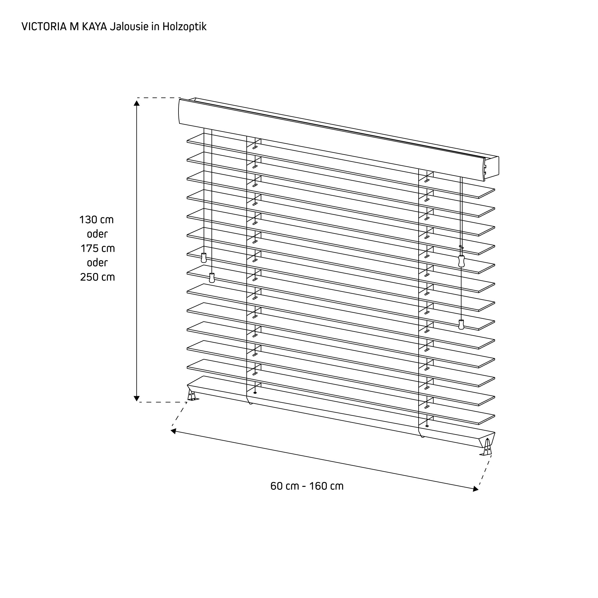 Jalousie in Holzoptik über einem Waschbecken in einer Küche