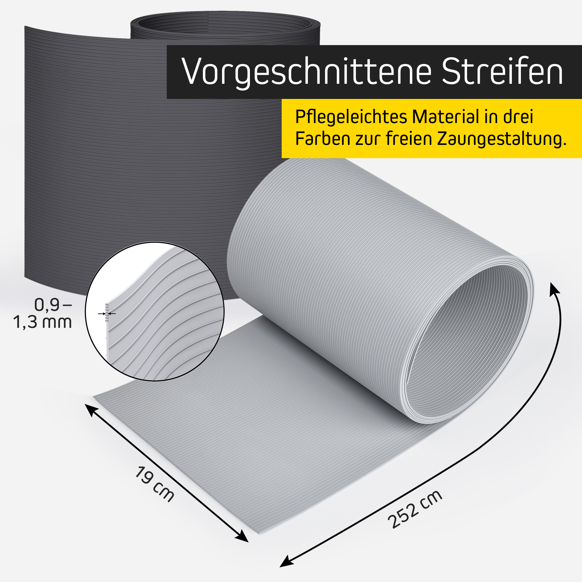 slider_image_0192b963abb27000bf66629e7e200db0 Rolle aus PVC-Sichtschutzstreifen für flexible Zaungestaltung, pflegeleichtes Material