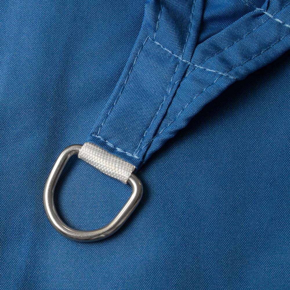Sonnensegel mit verstärktem Rand und Metallring zur Befestigung