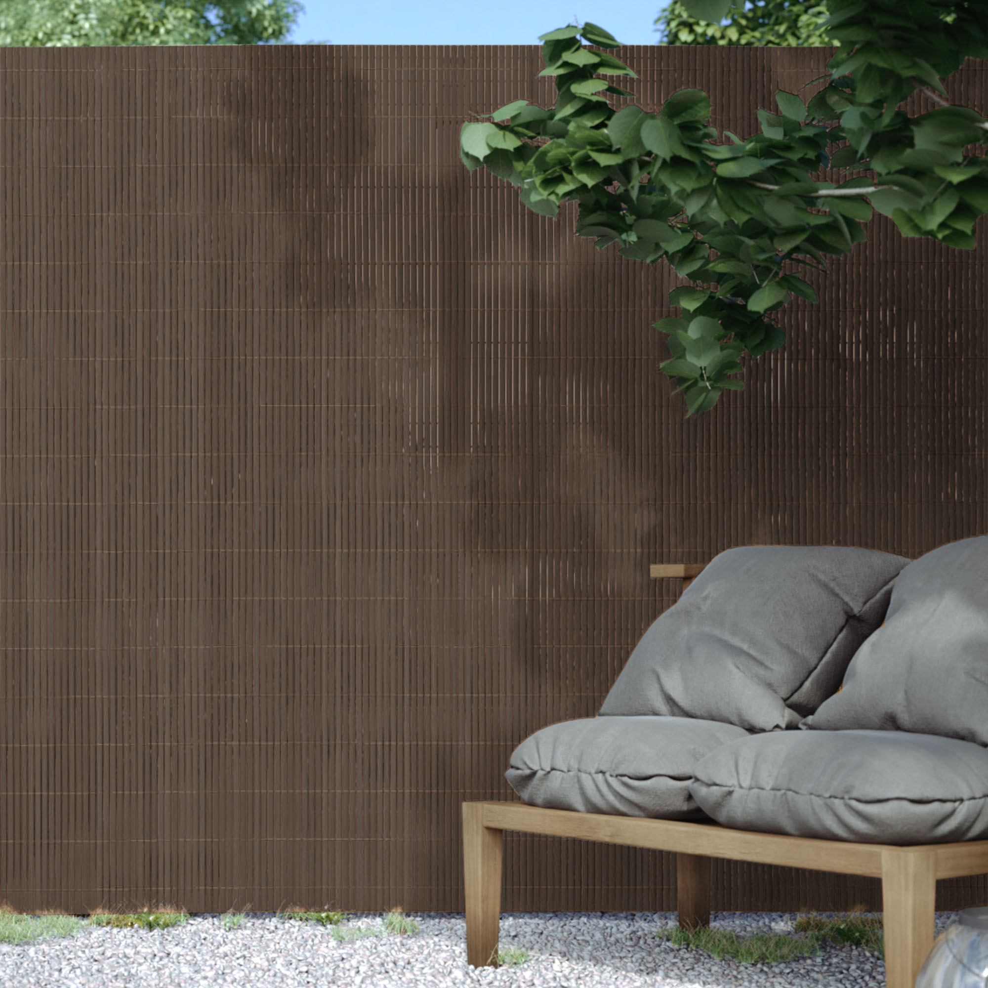 PVC Sichtschutzmatte StrongLine | 60 x 300 cm, braun