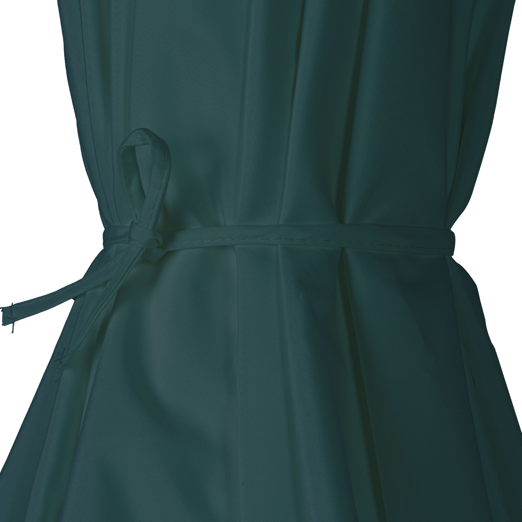 Zusammengebundene Sonnenschirmbespannung für knickbaren Holz-Sonnenschirm