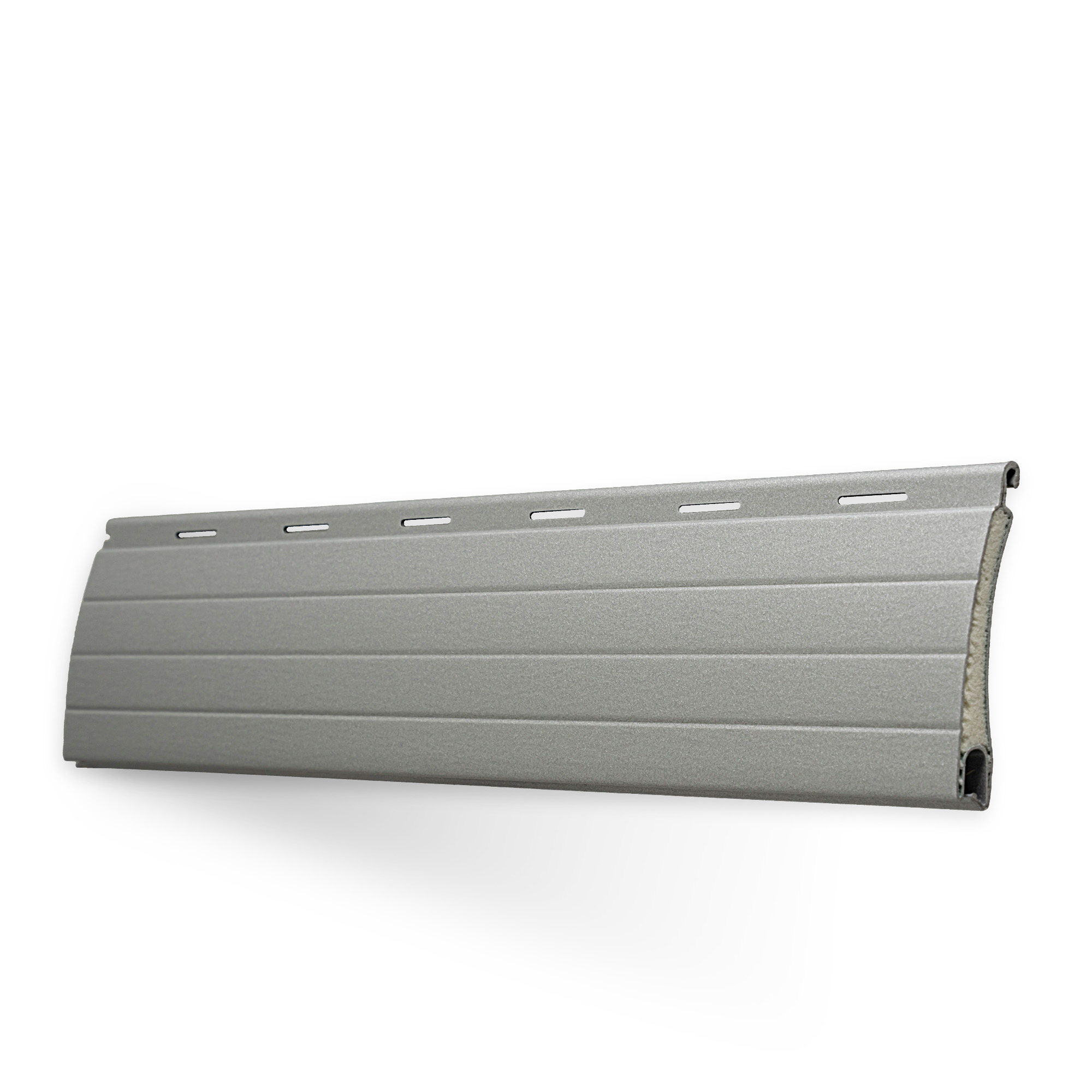 Lamellen-Muster für Rollladenpanzer nach Maß | Aluminium / PA37 / 01 silber