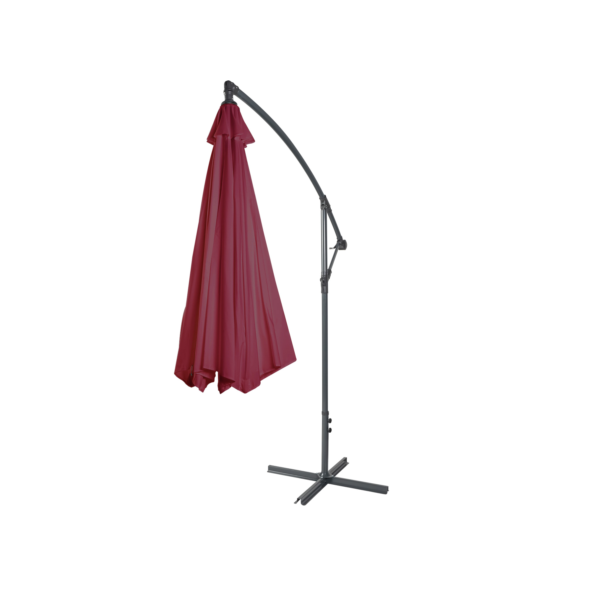 slider_image_01922e96f8dd70538237ad98b5cf13d0 Freistehender Ampelschirm mit gebogenem Gestell und geschlossenem Schirmtuch