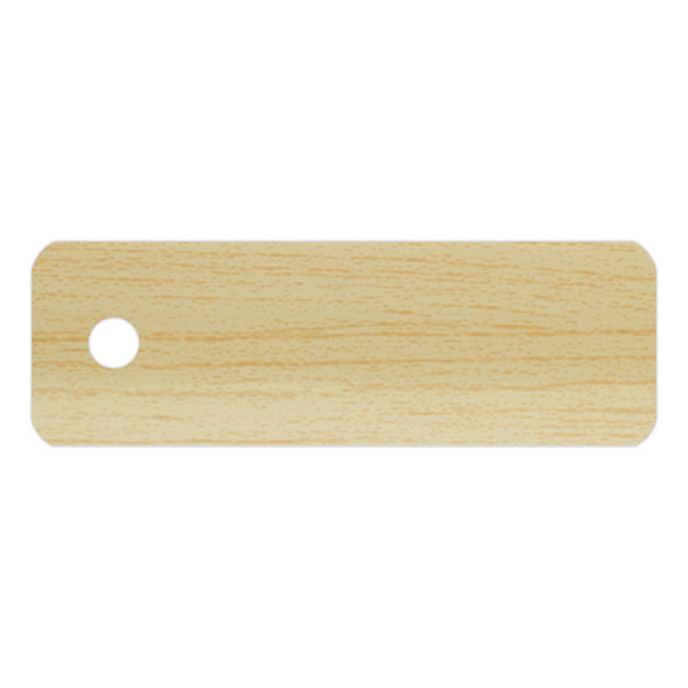 Lamellen-Muster für Aluminium-Jalousie nach Maß | 25 mm / 772081 braun / matt / holzoptik Muster für Aluminium-Jalousie mit Loch zur Befestigung