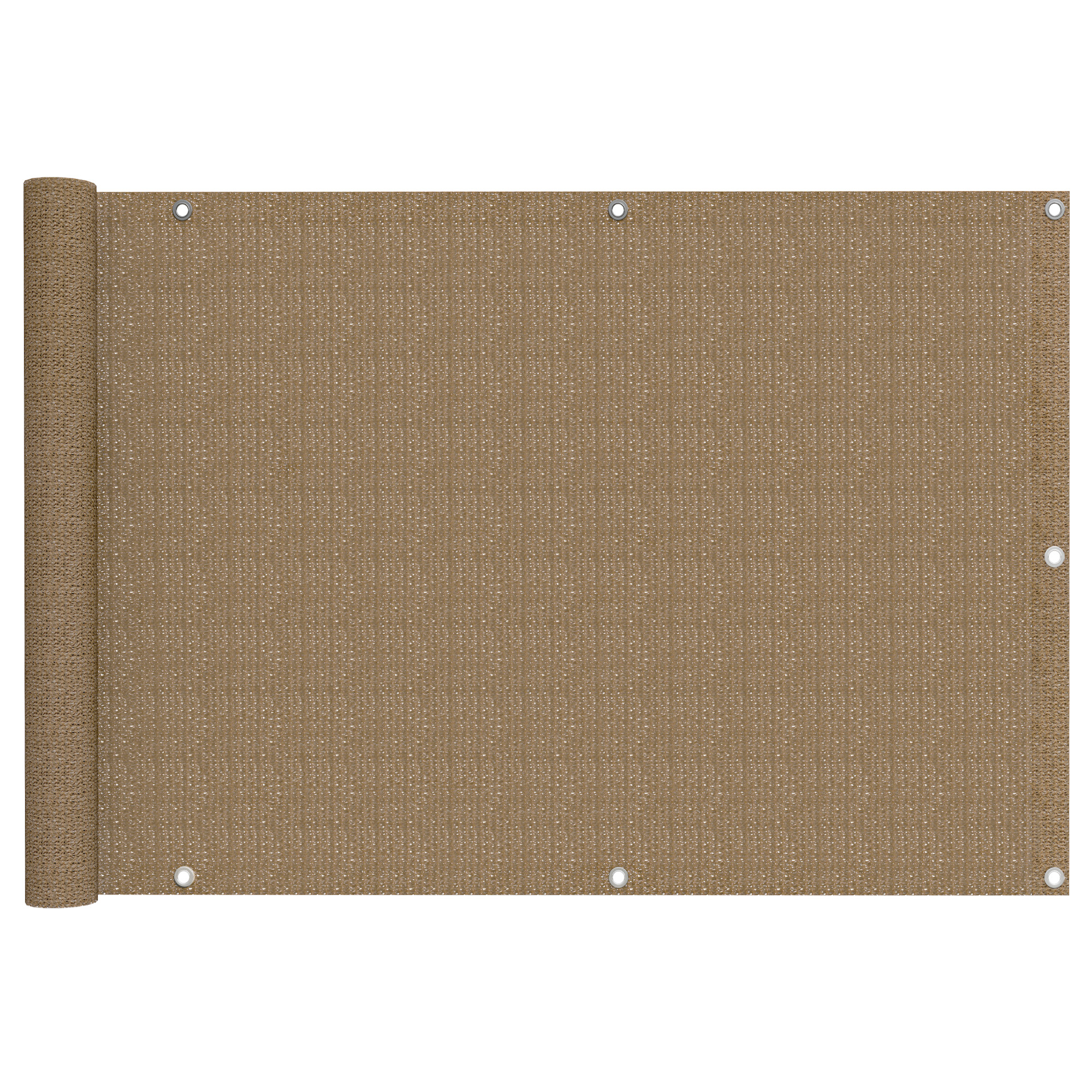 Verschiedene Balkonbespannungen aus atmungsaktivem HDPE in mehreren Designs und Ausführungen