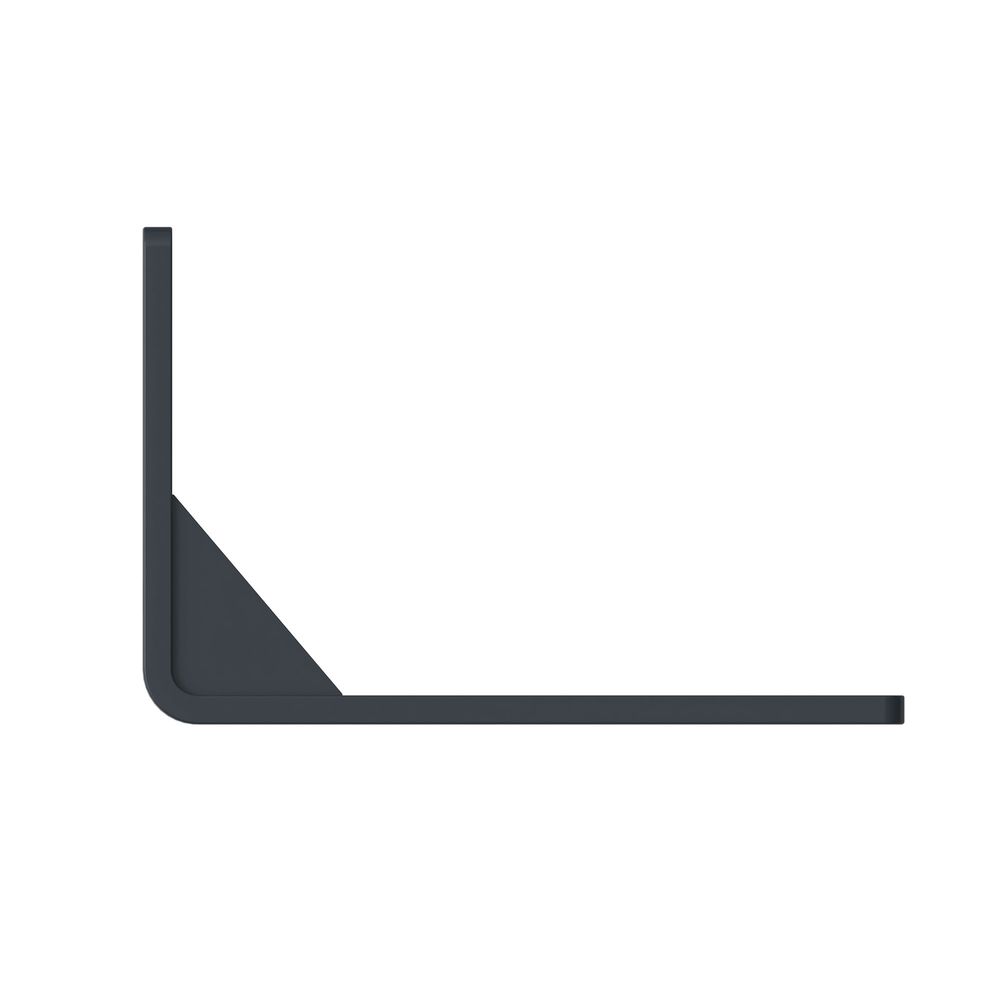 3er-Set Deckenhalterungen für Kassettenmarkise Curve 2000, L-förmige Metallkonstruktion