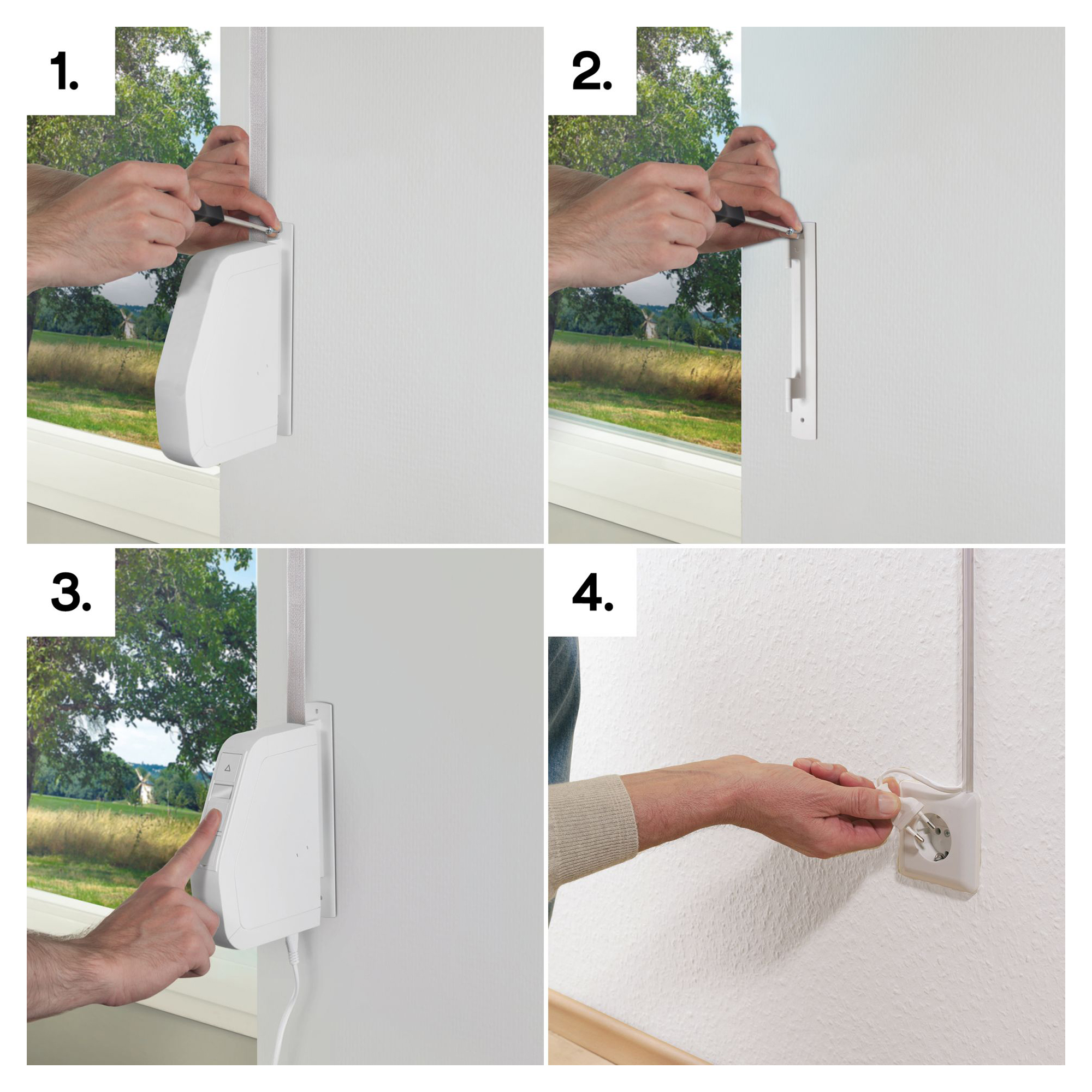 slider_image_0192420666587bf594d33a83a850cb83 Montage eines elektrischen Gurtwicklers an der Wand mit Anschluss an eine Steckdose