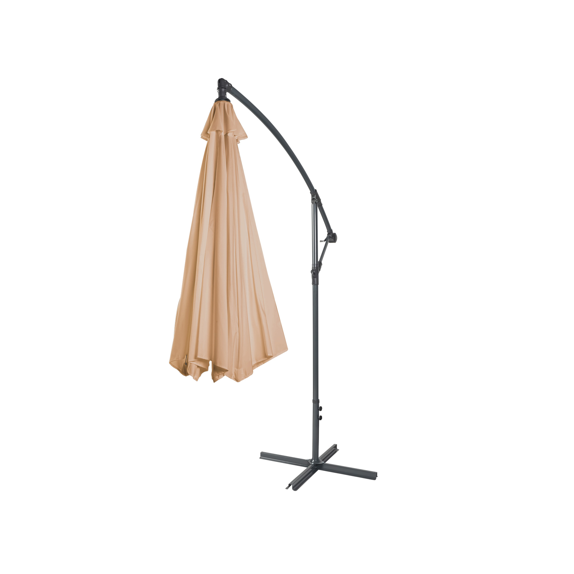 slider_image_01922e92e94f7b428da408d57a2ee9e6 Freistehender Ampelschirm mit gebogenem Gestell und geschlossenem Schirmtuch