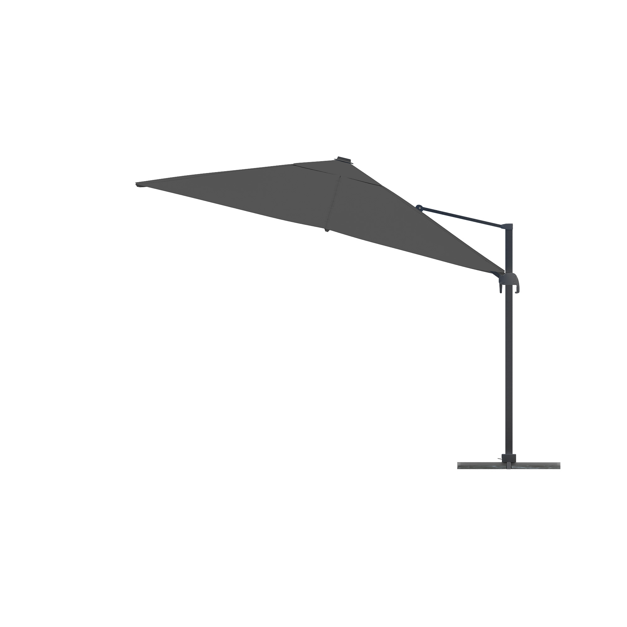 slider_image_e3bd4f4a24414cf78716da053cb9d729 Freistehender Ampelschirm mit seitlichem Ständer und schwenkbarem Schirmdach