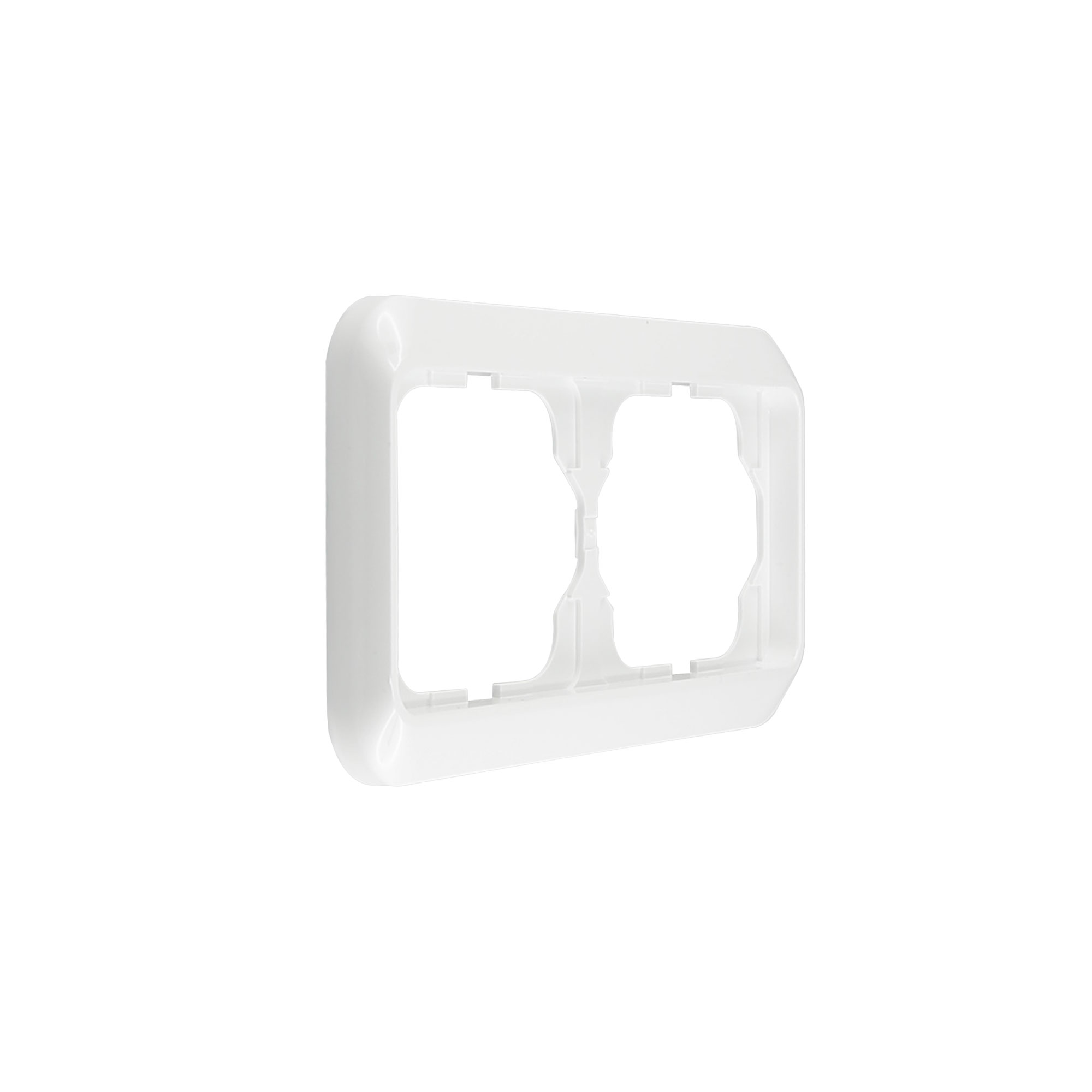 Vierfacher waagerechter Rahmen für Schalter oder Steckdosen, Alpha Nea System