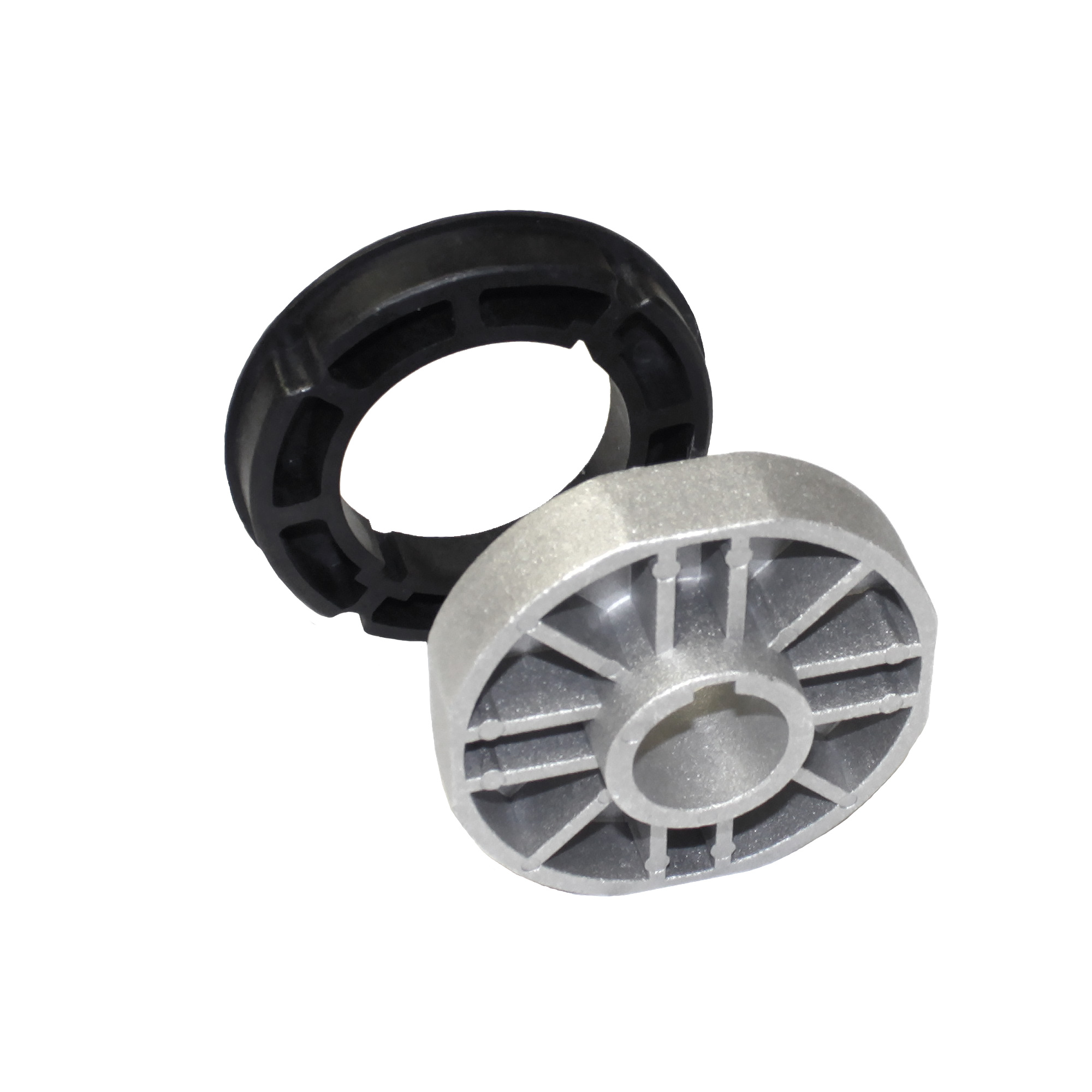 Motoradapter für Rollladenmotoren SL, zylindrische Form mit strukturierten Öffnungen