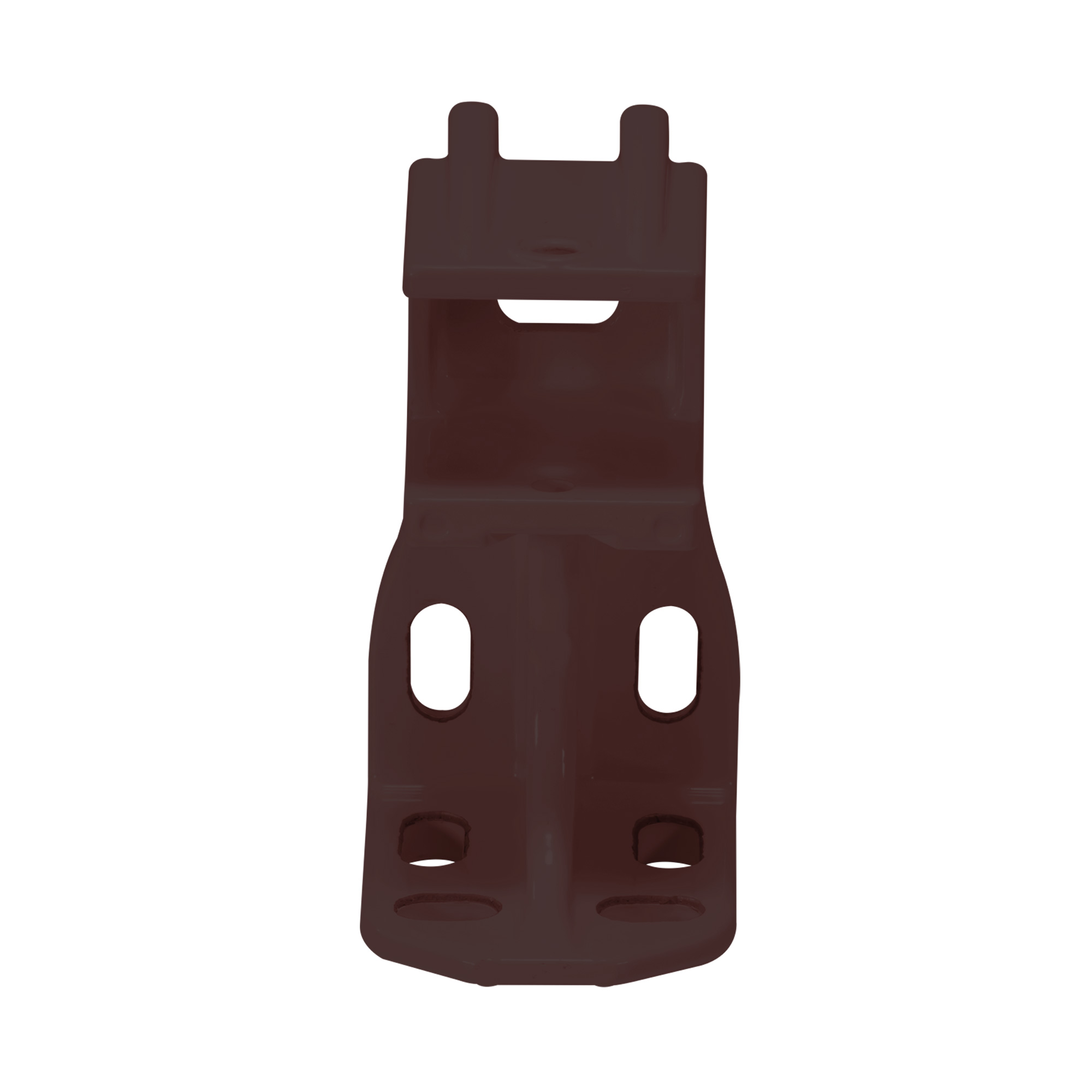 Metallhalterung mit mehreren Befestigungslöchern und rechteckiger Öffnung