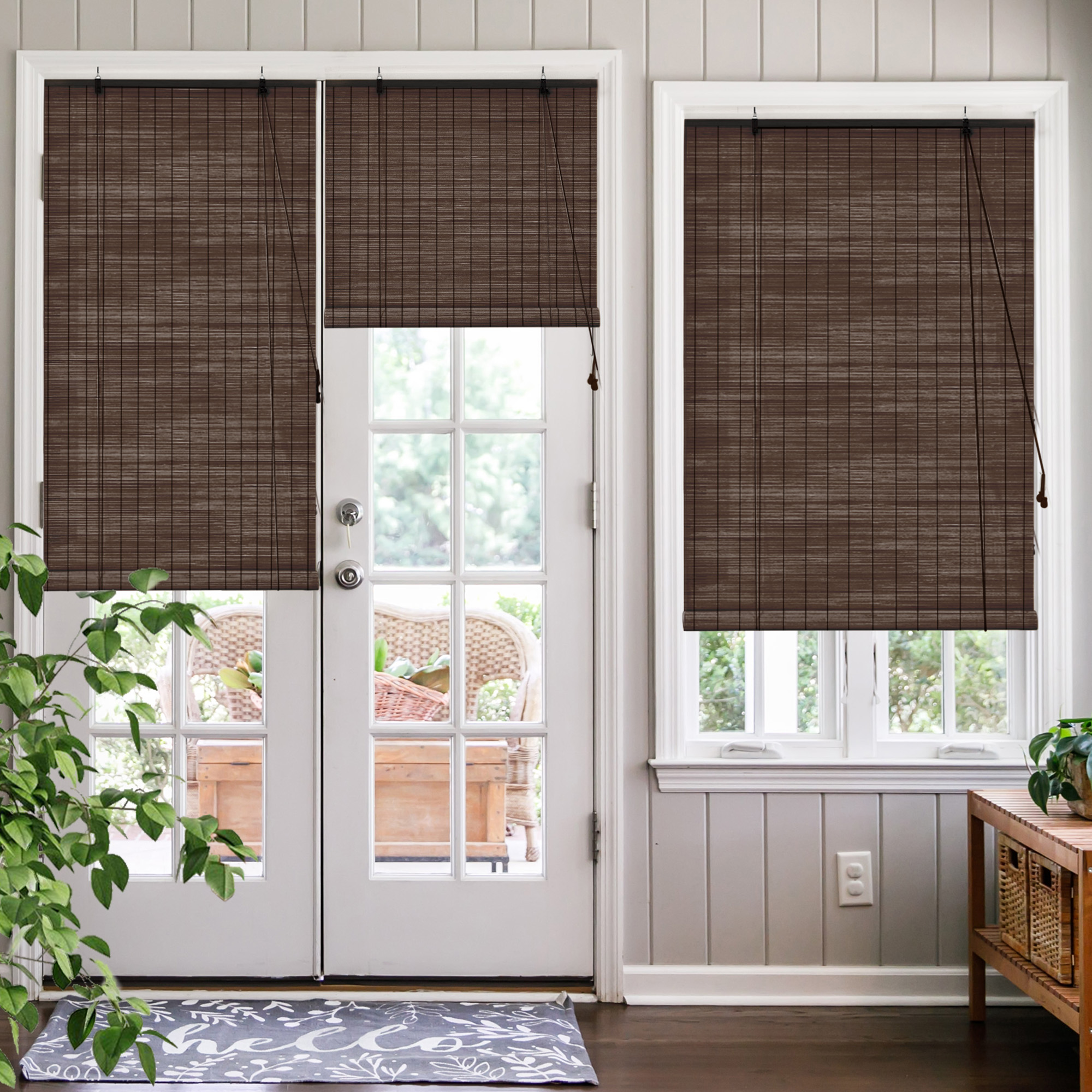Bambusrollos - Fenster Sichtschutz Rollos aus Bambus
