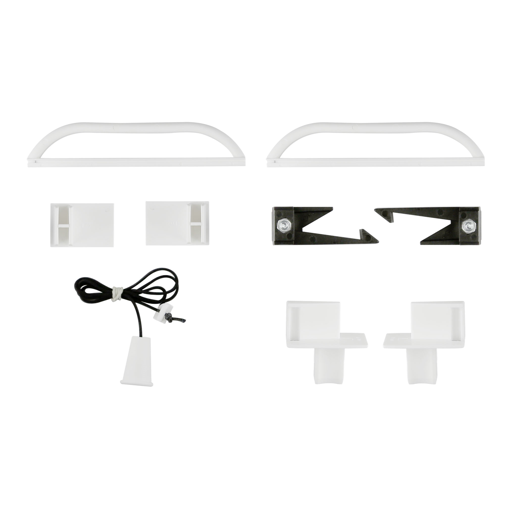 Ersatzteil-Set für Insektenschutzrollos mit Griffen, Halterungen und Schnur