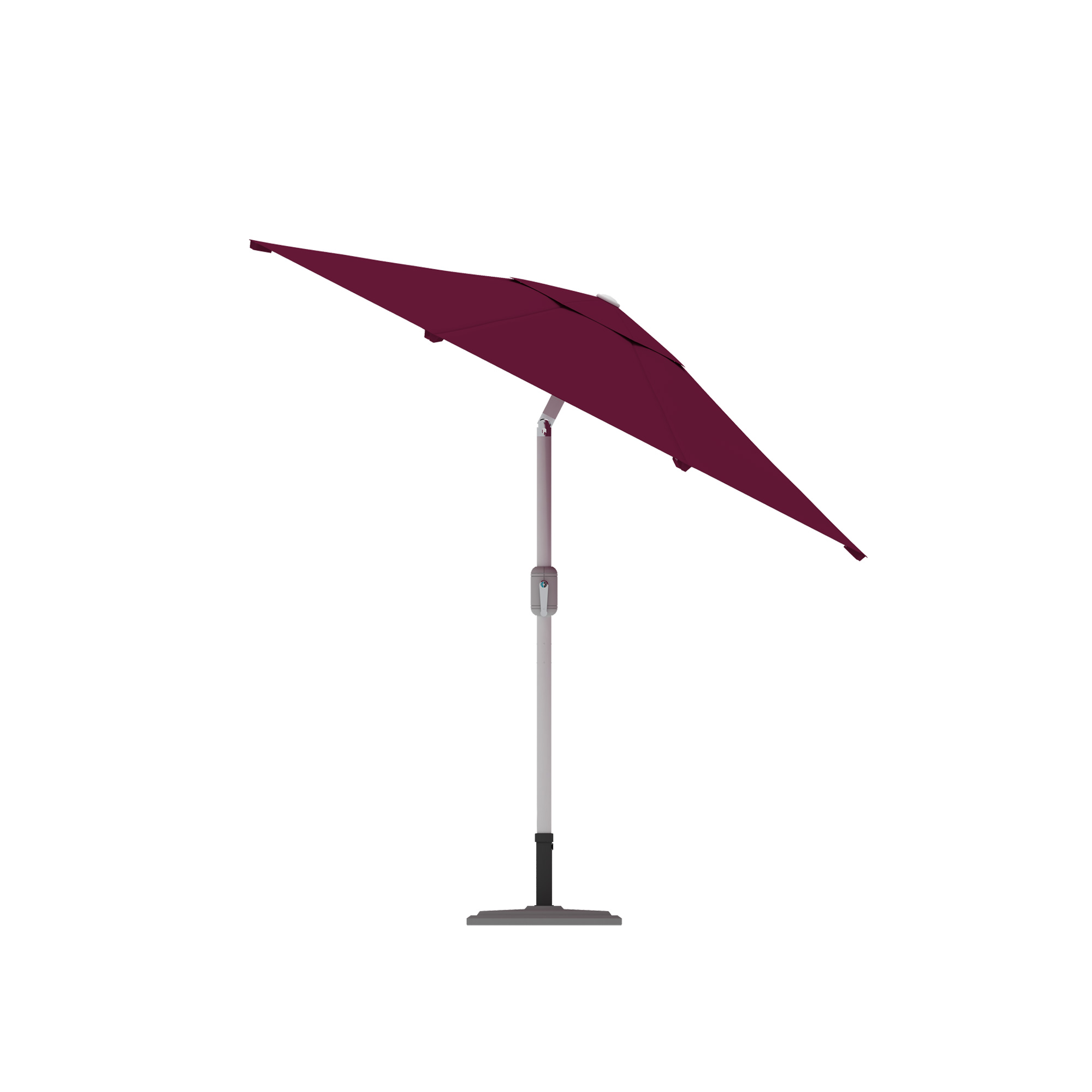 slider_image_e6cf3b686a454a0daaf679e0e1e27f20 Freistehender Sonnenschirm mit verstellbarem Gestell und rundem Schirm