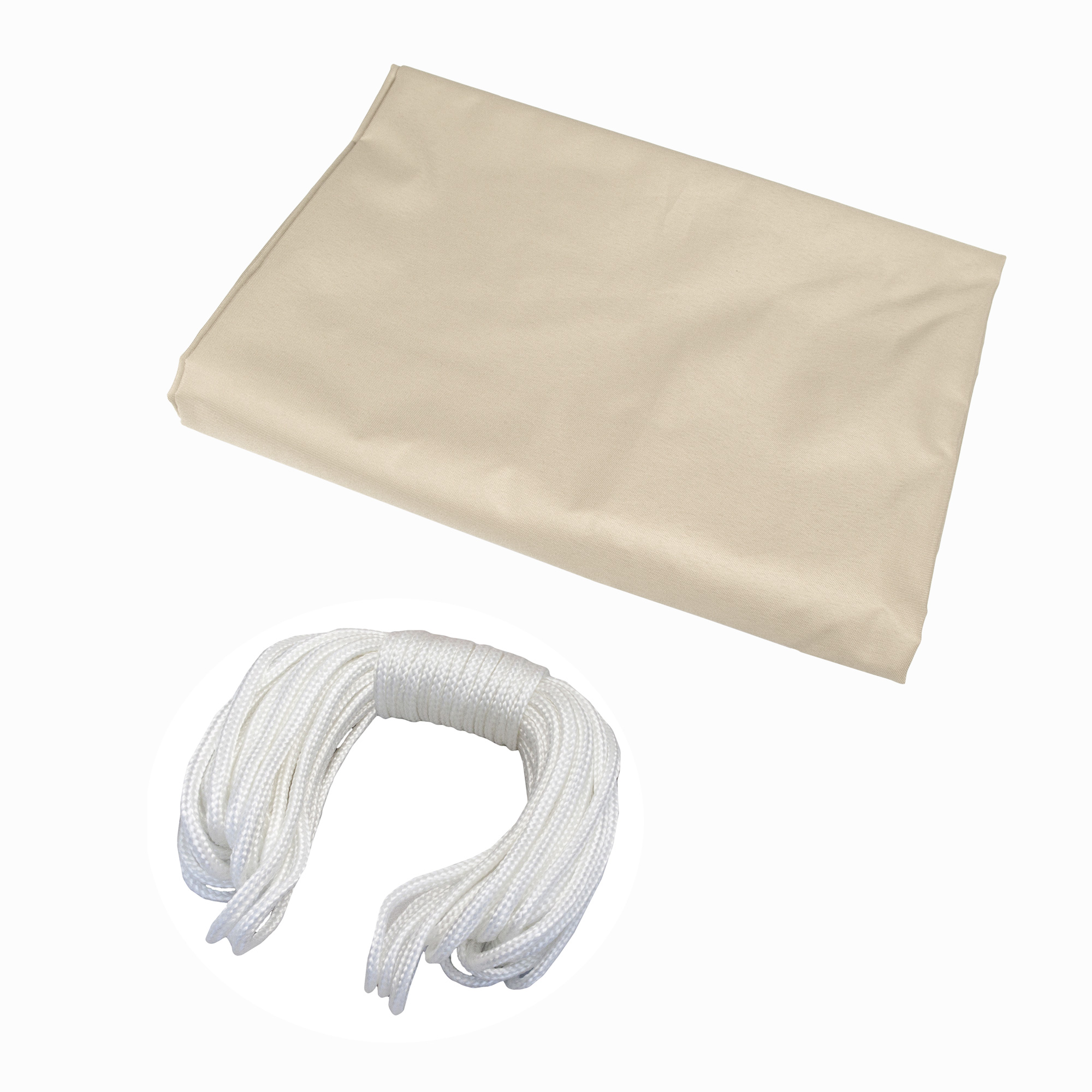 Balkonbespannung aus Polyester mit Seil zur Befestigung