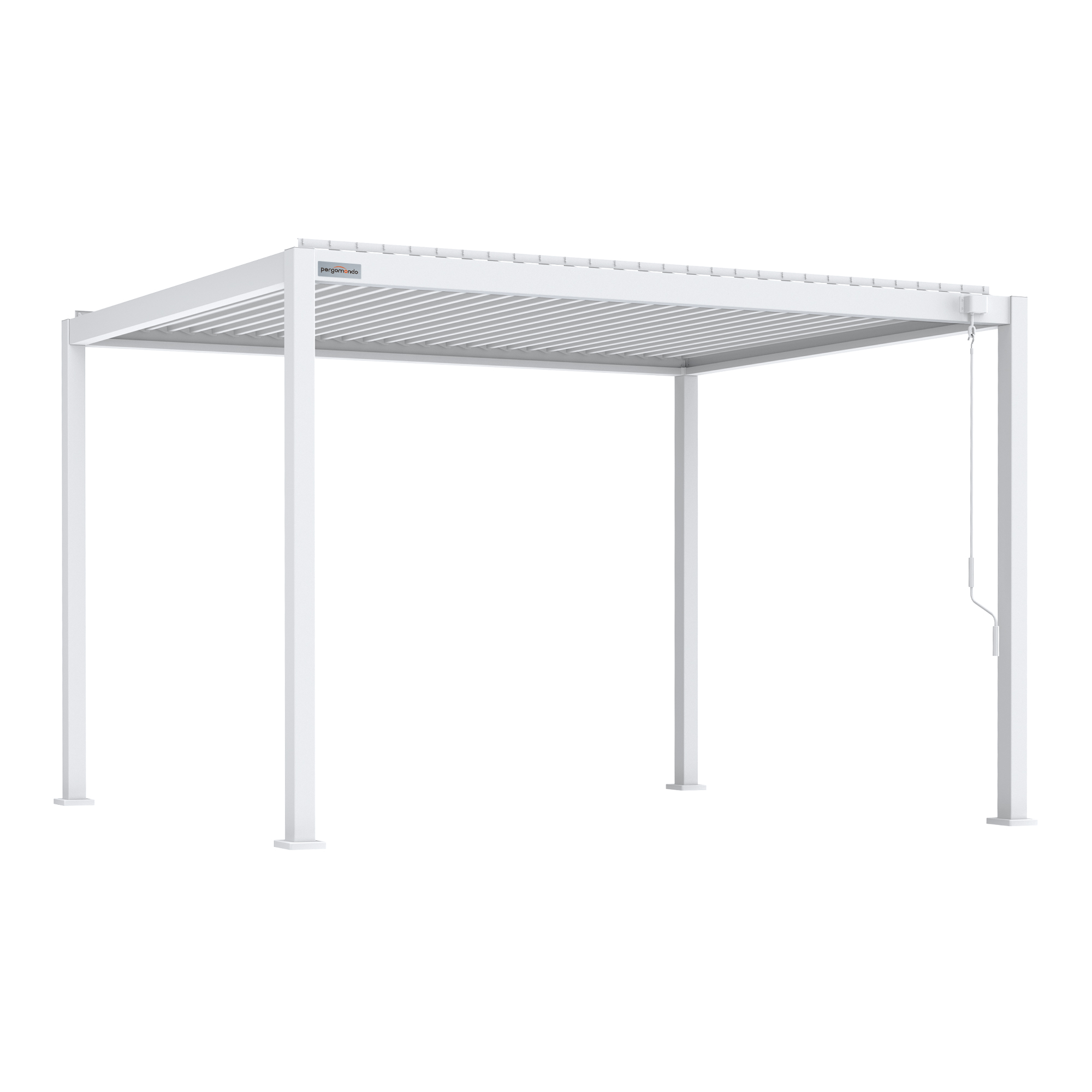 Pergola mit verstellbarem Lamellendach und stabiler Rahmenkonstruktion