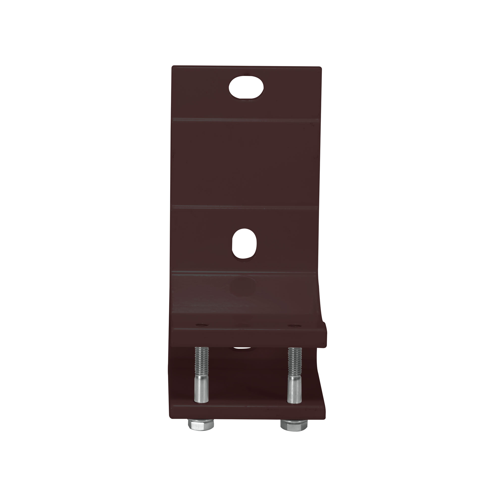 Metallwinkelhalterung mit Schrauben und Löchern zur Befestigung